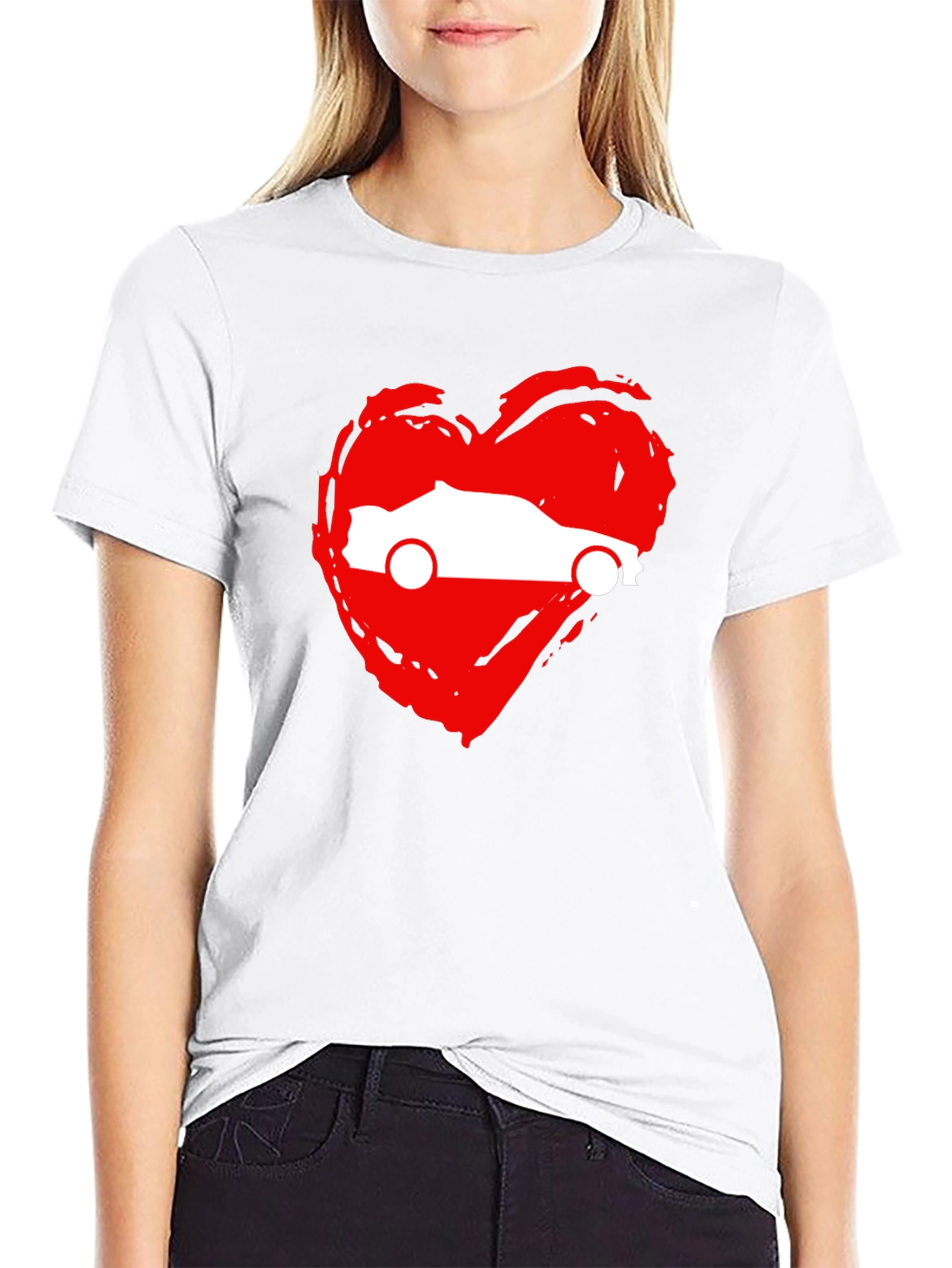 Car Love Heart T-Shirt - Graphic Tee