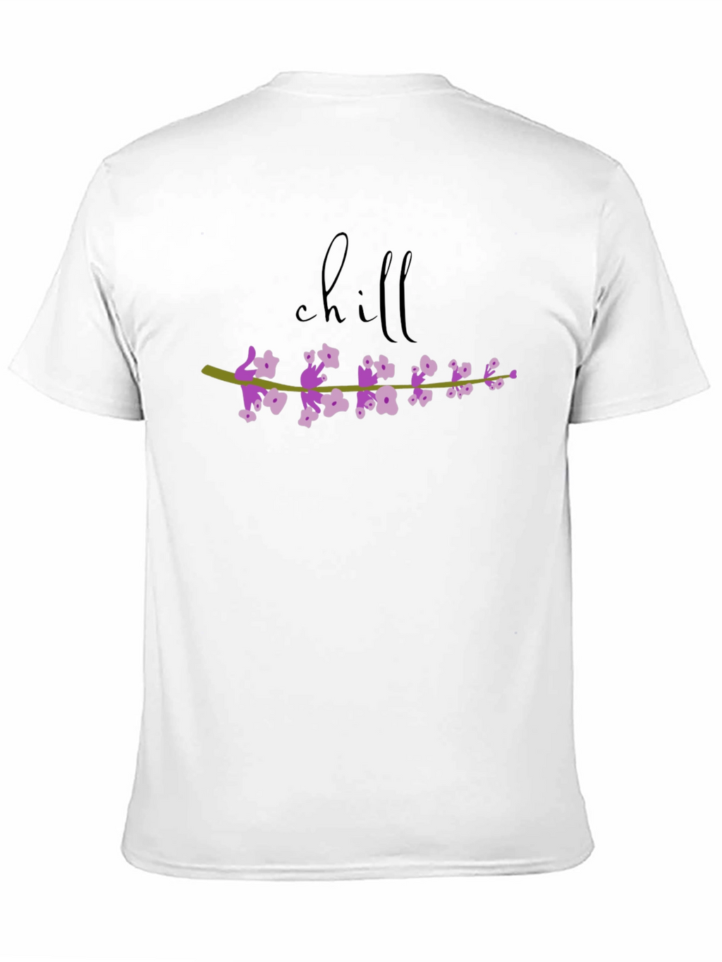 Chill Floral Graphic Tee - Black Cotton T-Shirt