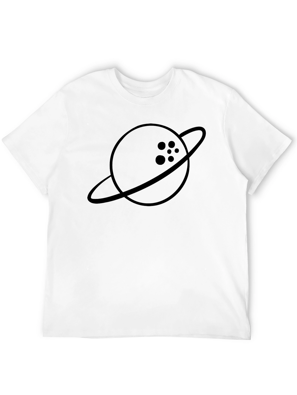 Bowling Ball Planet Graphic Tee - Black