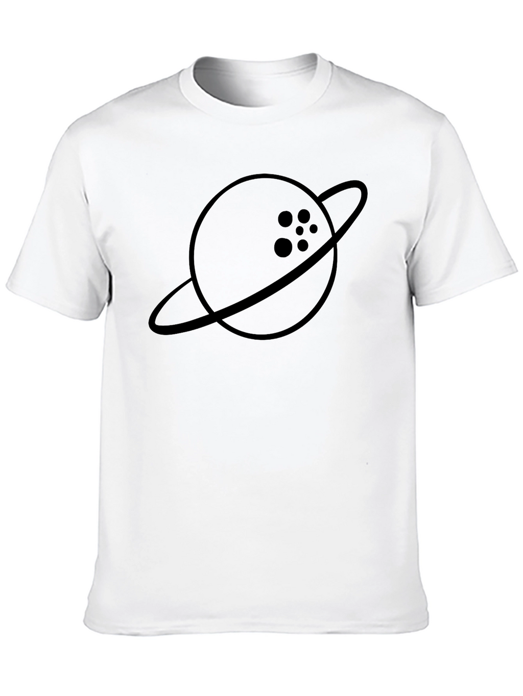Bowling Ball Planet Graphic Tee - Black