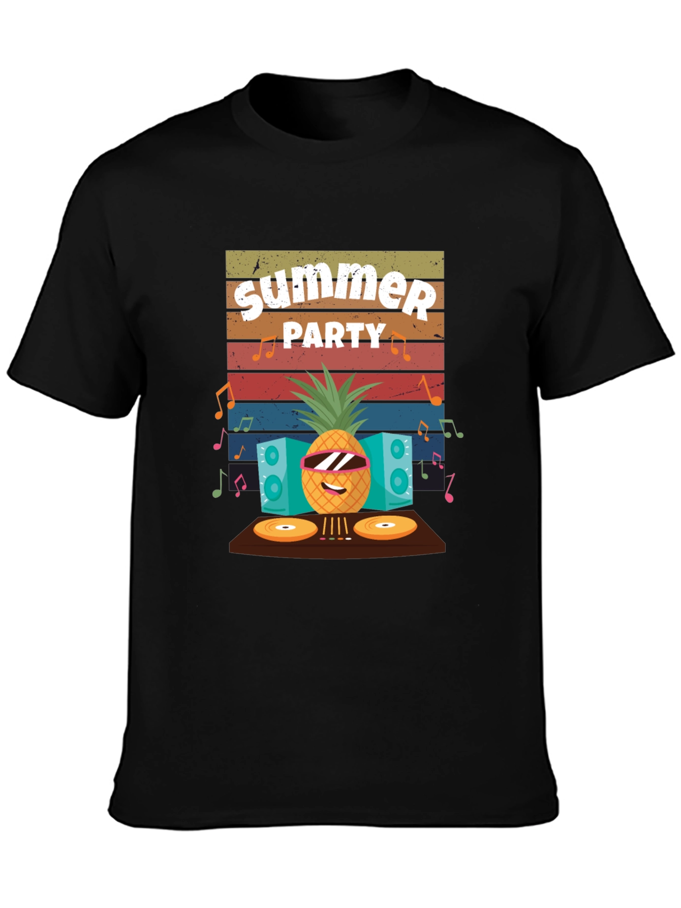Summer Party Pineapple DJ T-Shirt