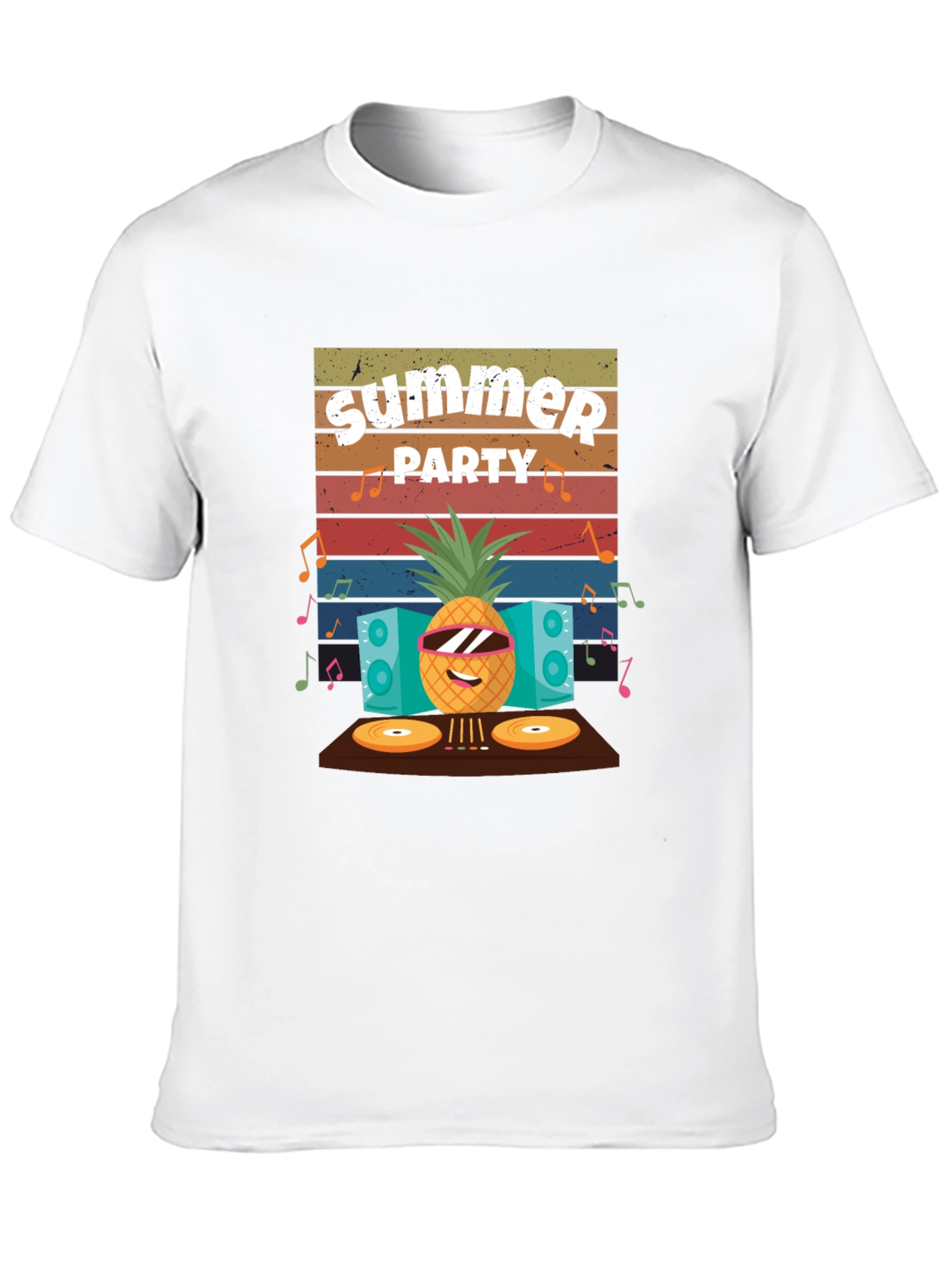 Summer Party Pineapple DJ T-Shirt