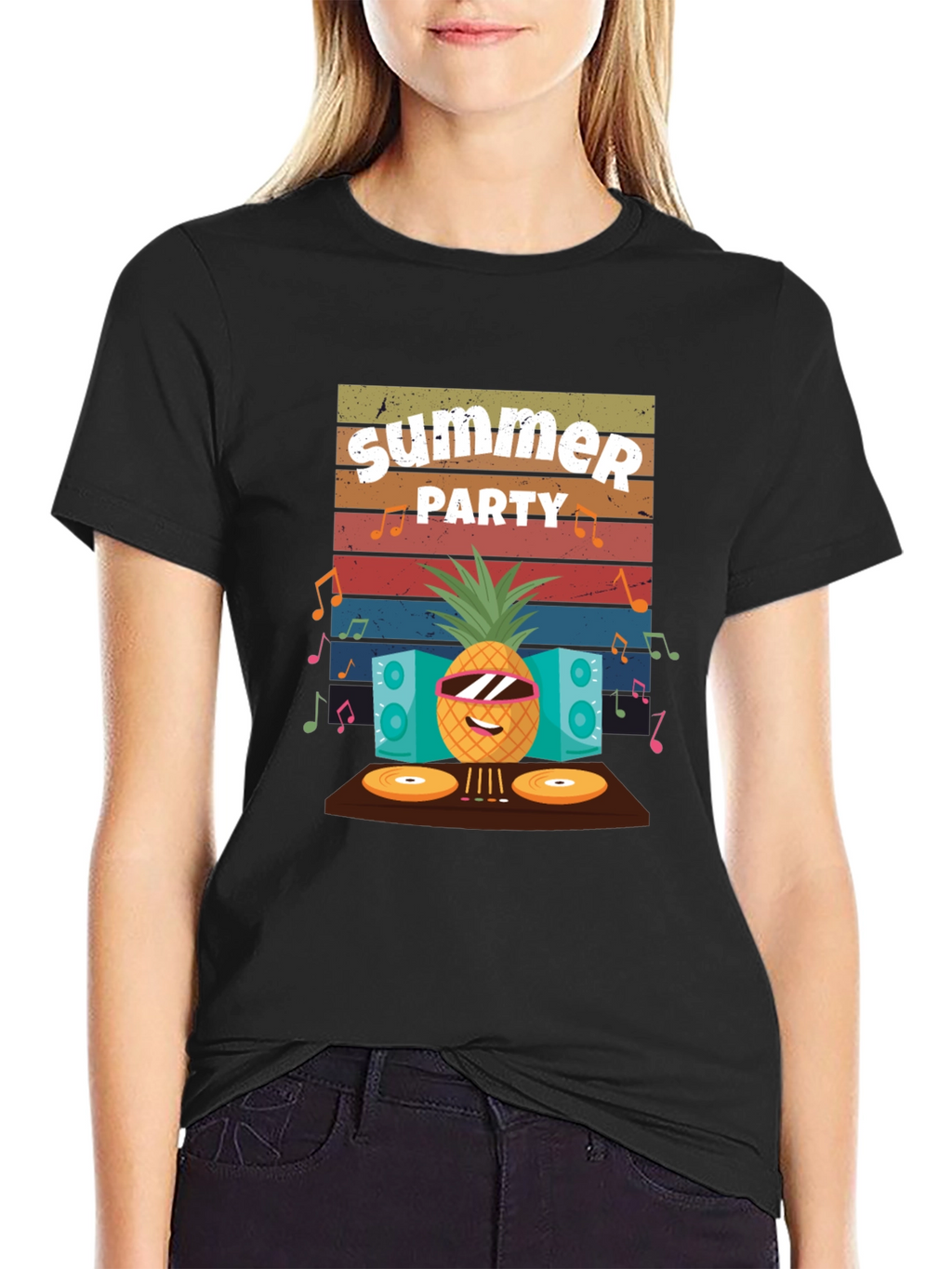 Summer Party Pineapple DJ T-Shirt