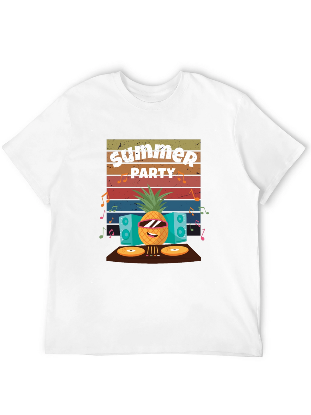 Summer Party Pineapple DJ T-Shirt