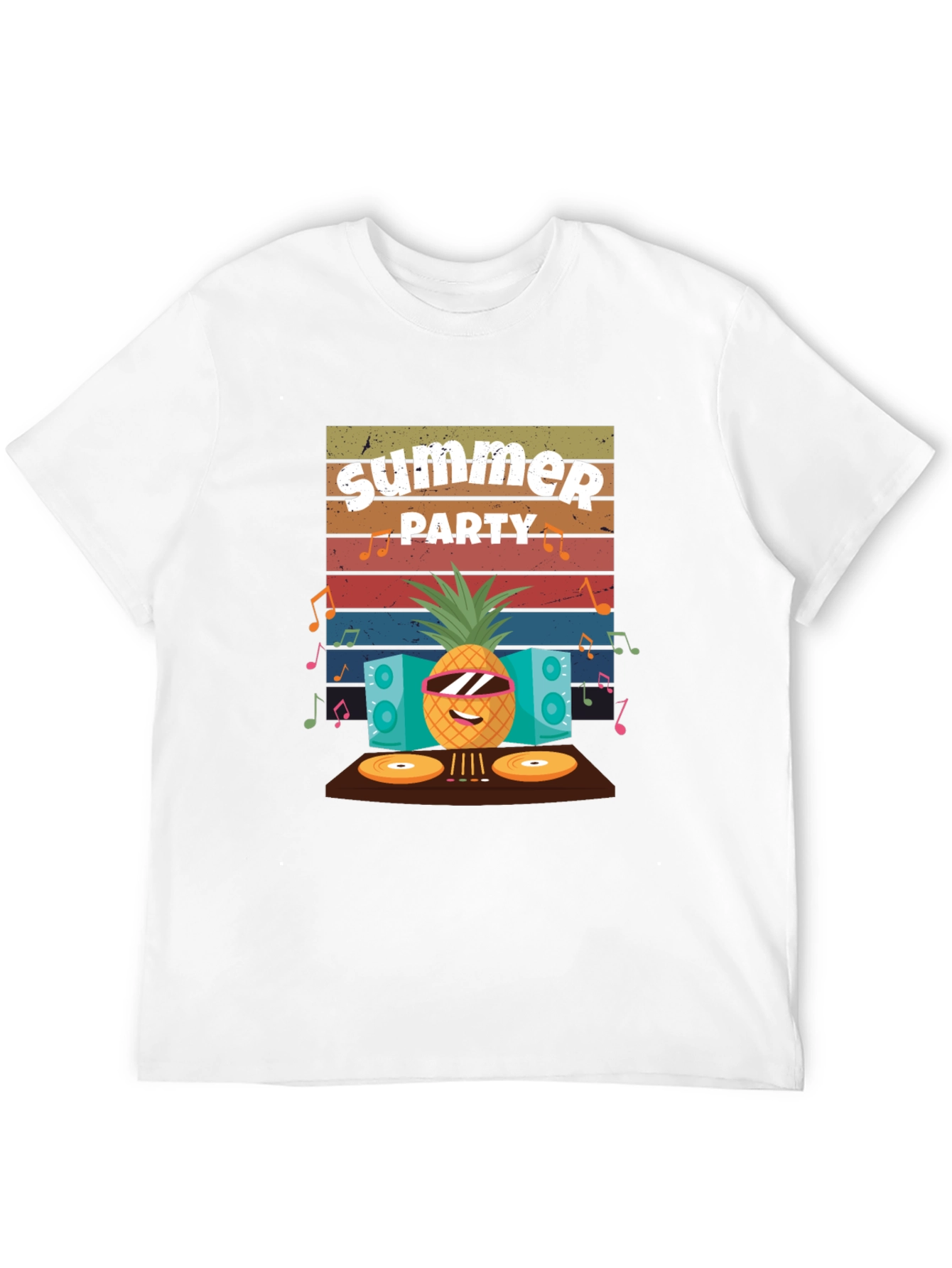 Summer Party Pineapple DJ T-Shirt