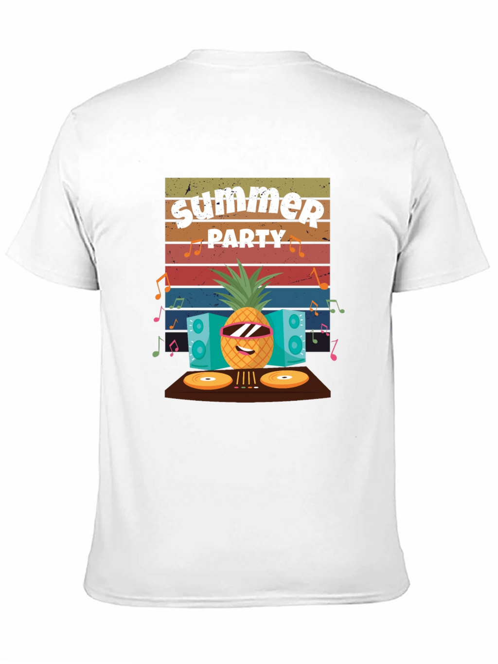 Summer Party Pineapple DJ T-Shirt