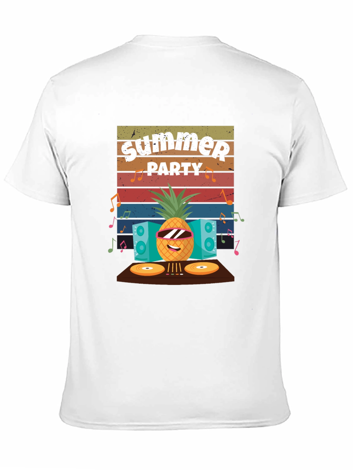 Summer Party Pineapple DJ T-Shirt