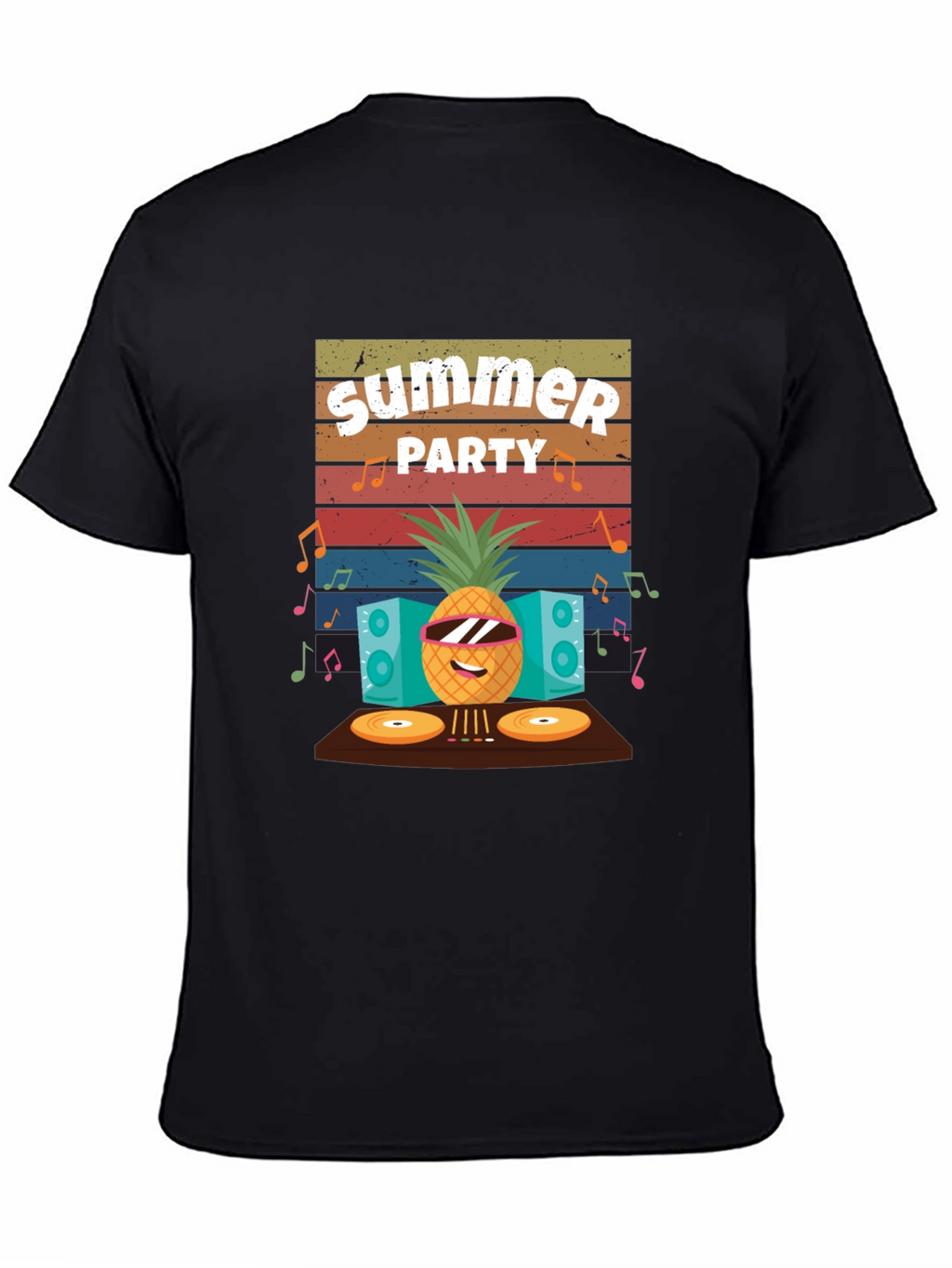 Summer Party Pineapple DJ T-Shirt