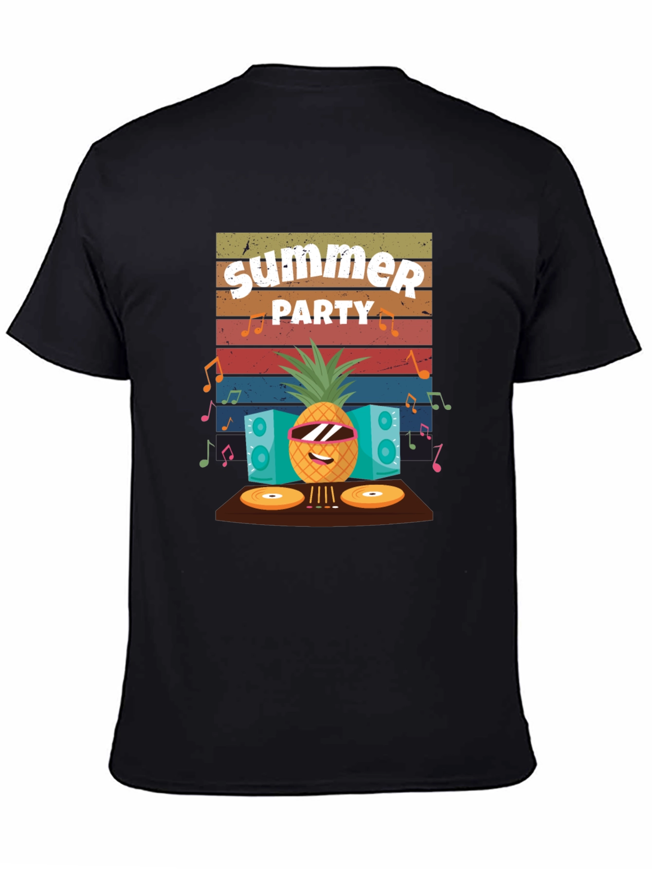 Summer Party Pineapple DJ T-Shirt