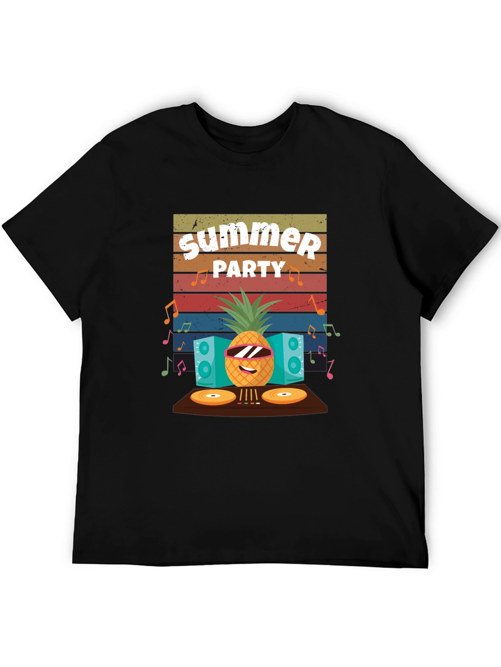 Summer Party Pineapple DJ T-Shirt