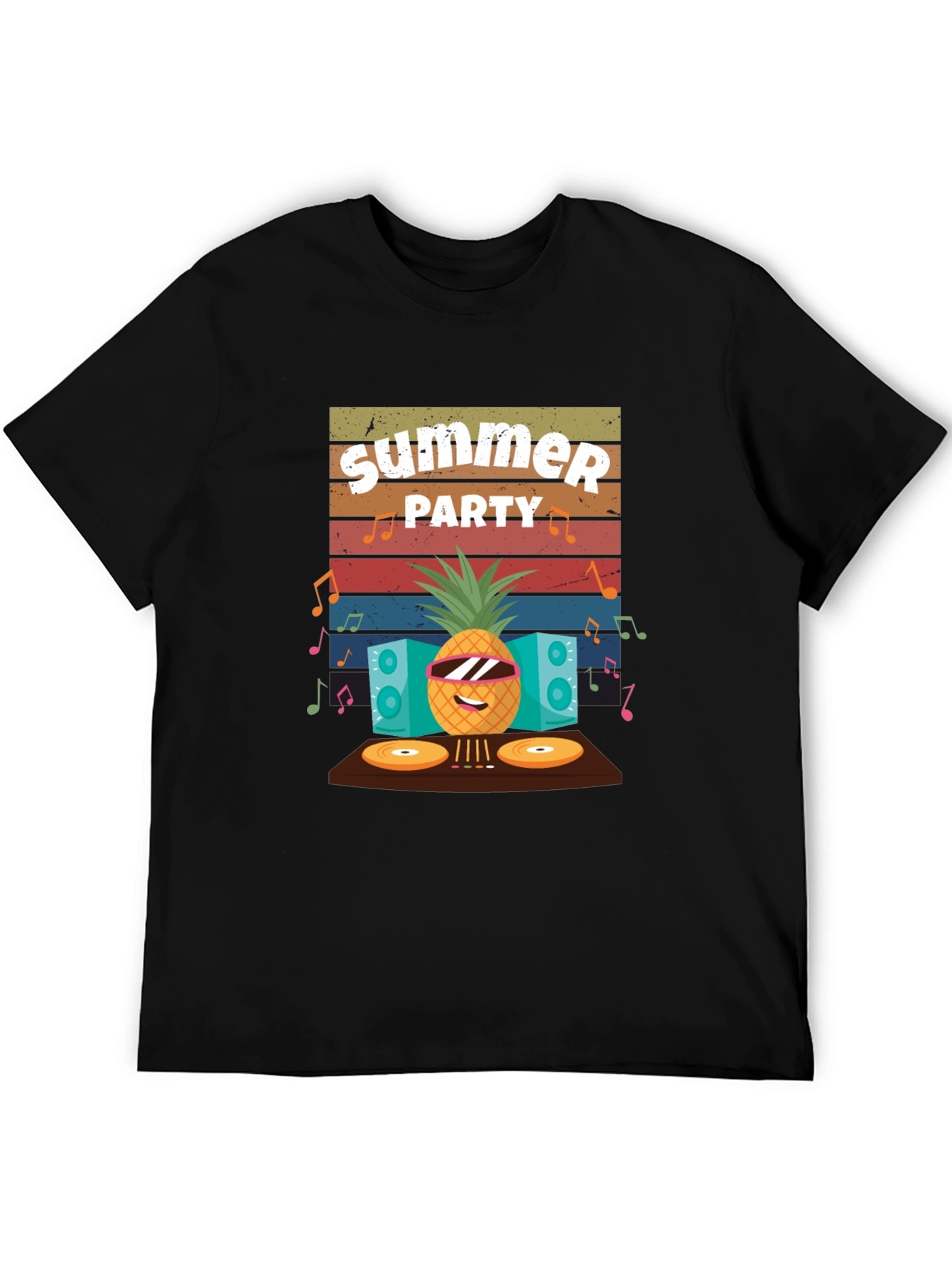 Summer Party Pineapple DJ T-Shirt