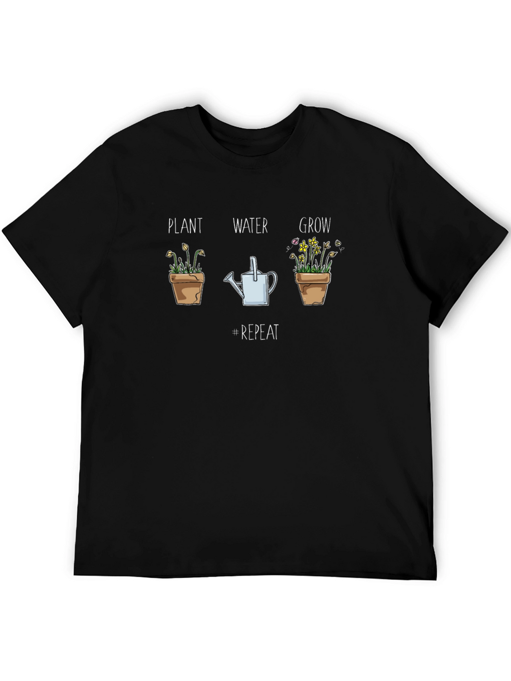 Plant Water Grow T-Shirt - Gardener Tee