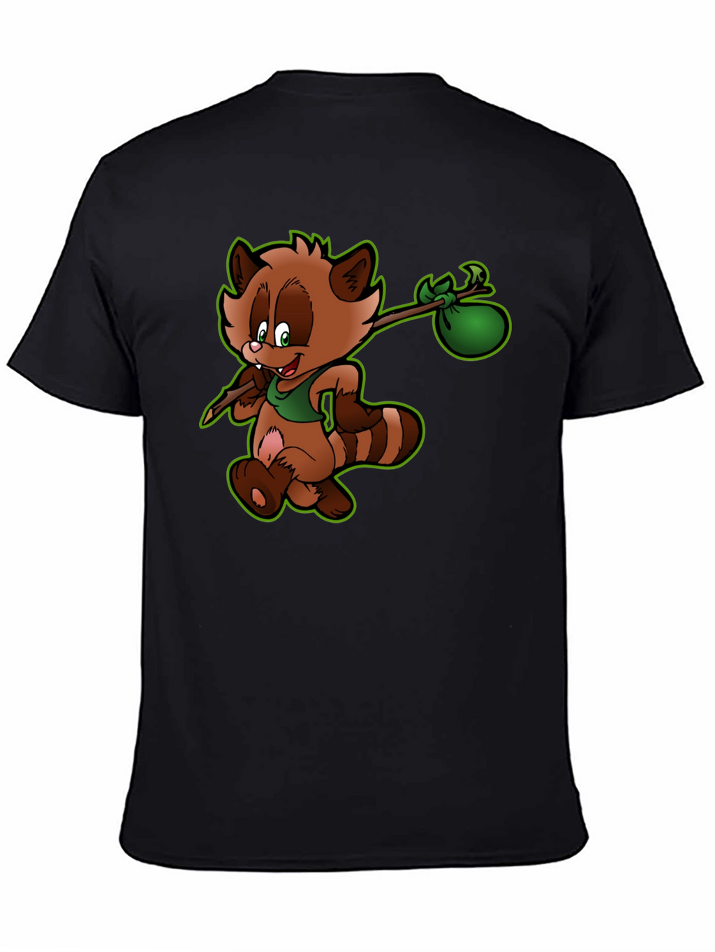 Cartoon Raccoon Graphic Tee