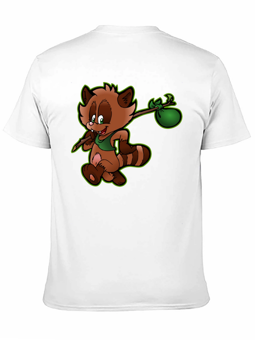 Cartoon Raccoon Graphic Tee