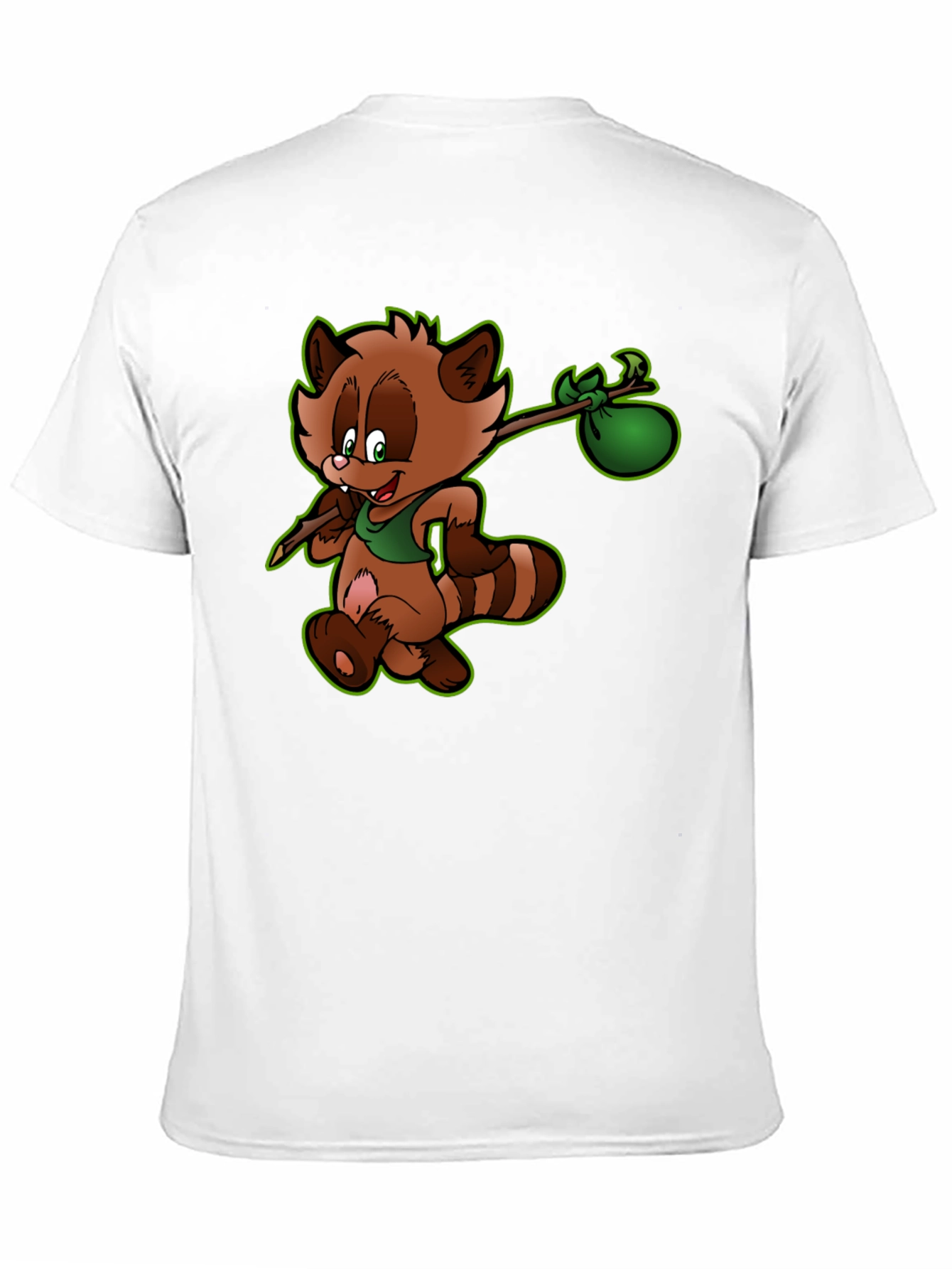 Cartoon Raccoon Graphic Tee