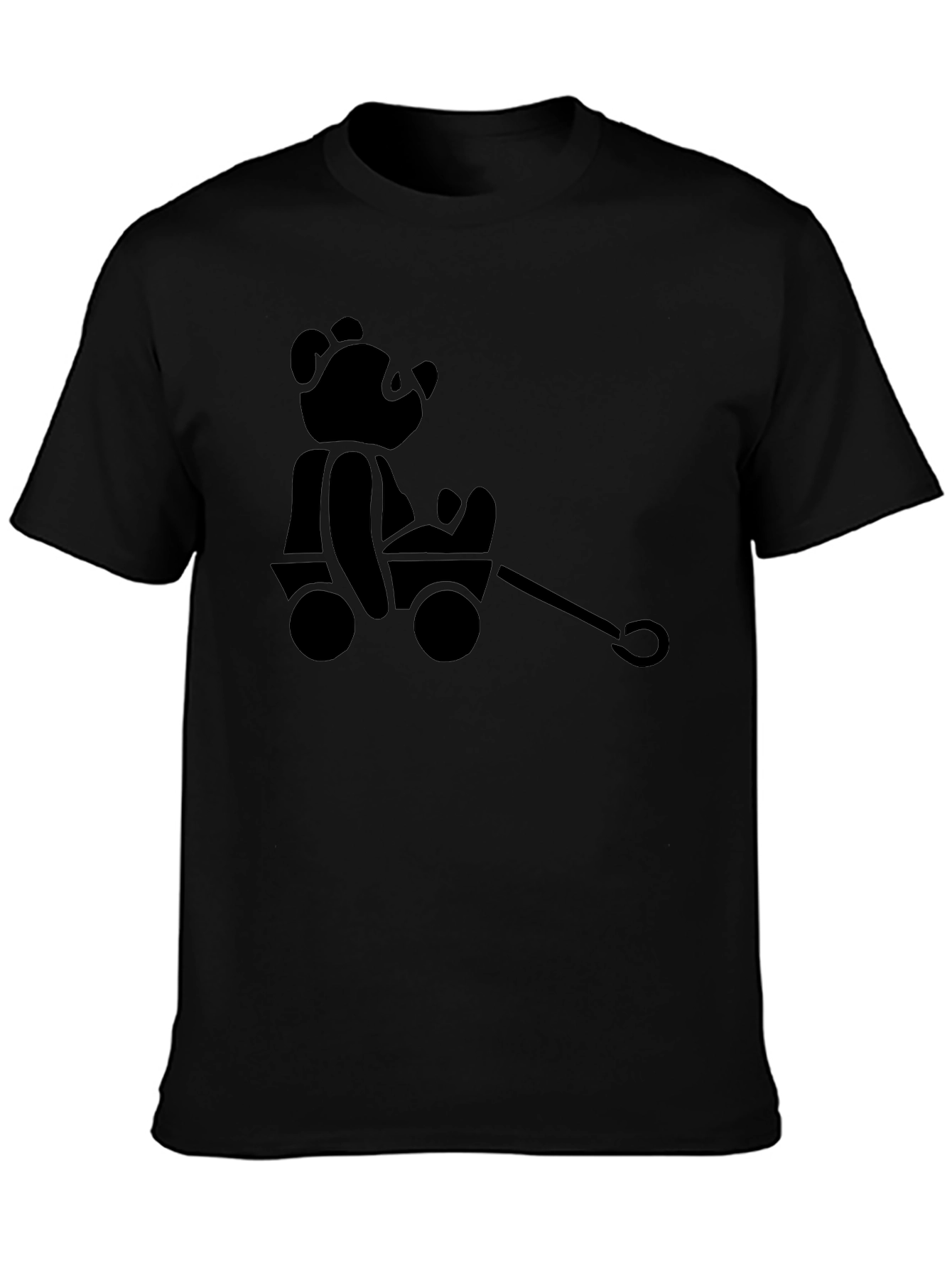 Black Bear Wagon T-Shirt - Classic Style