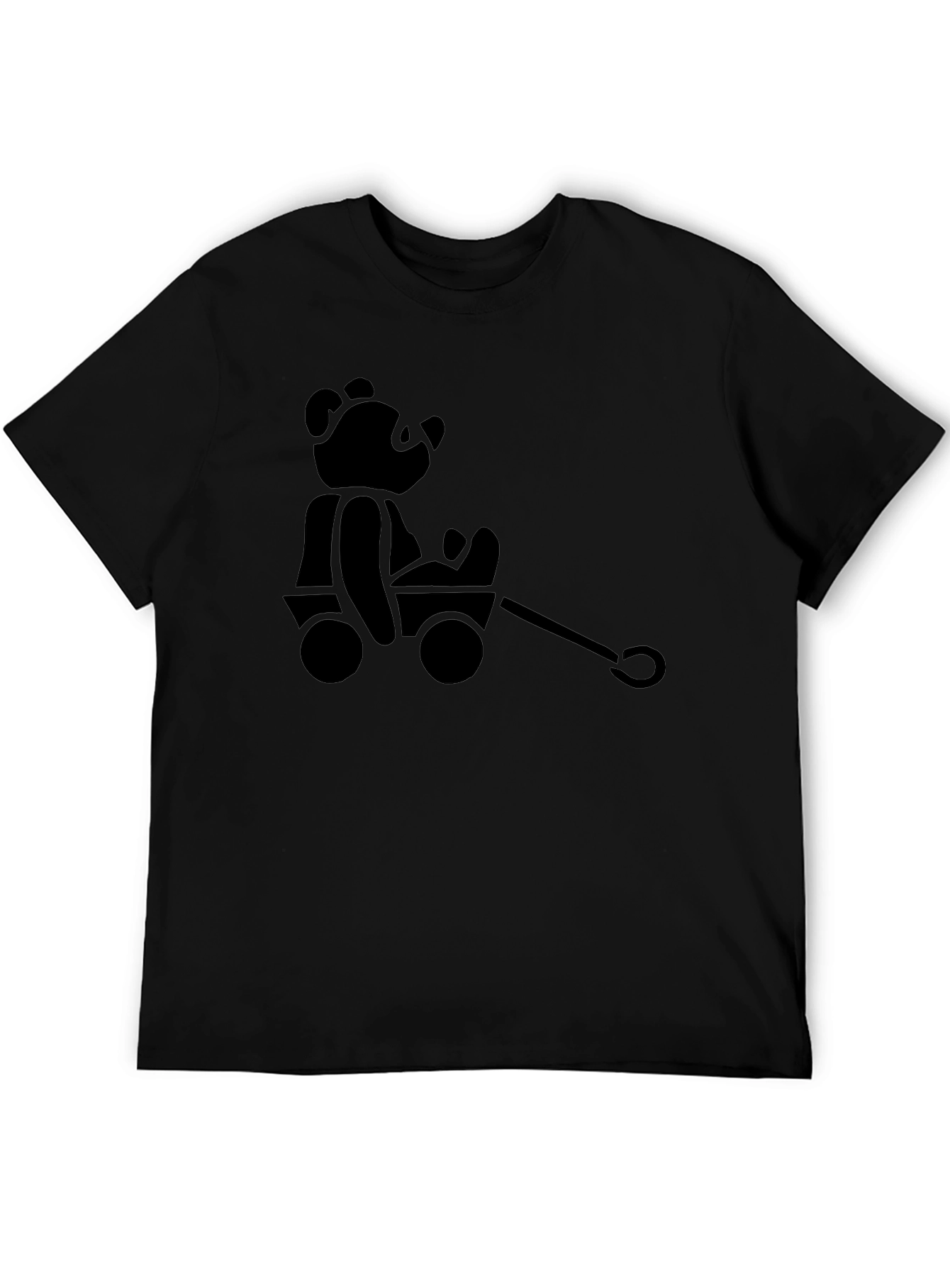 Black Bear Wagon T-Shirt - Classic Style