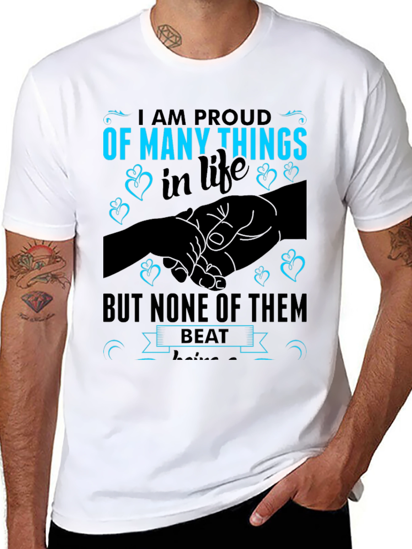 Proud Parent Graphic Tee - Black