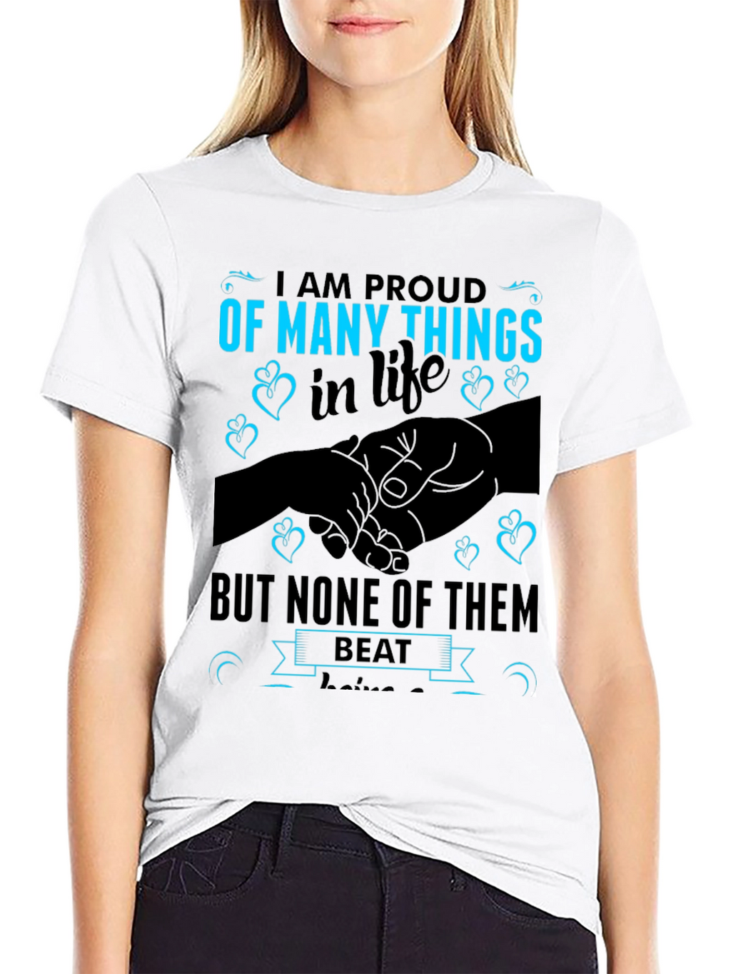 Proud Parent Graphic Tee - Black