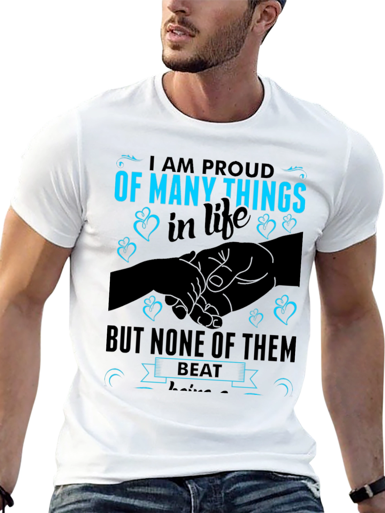 Proud Parent Graphic Tee - Black