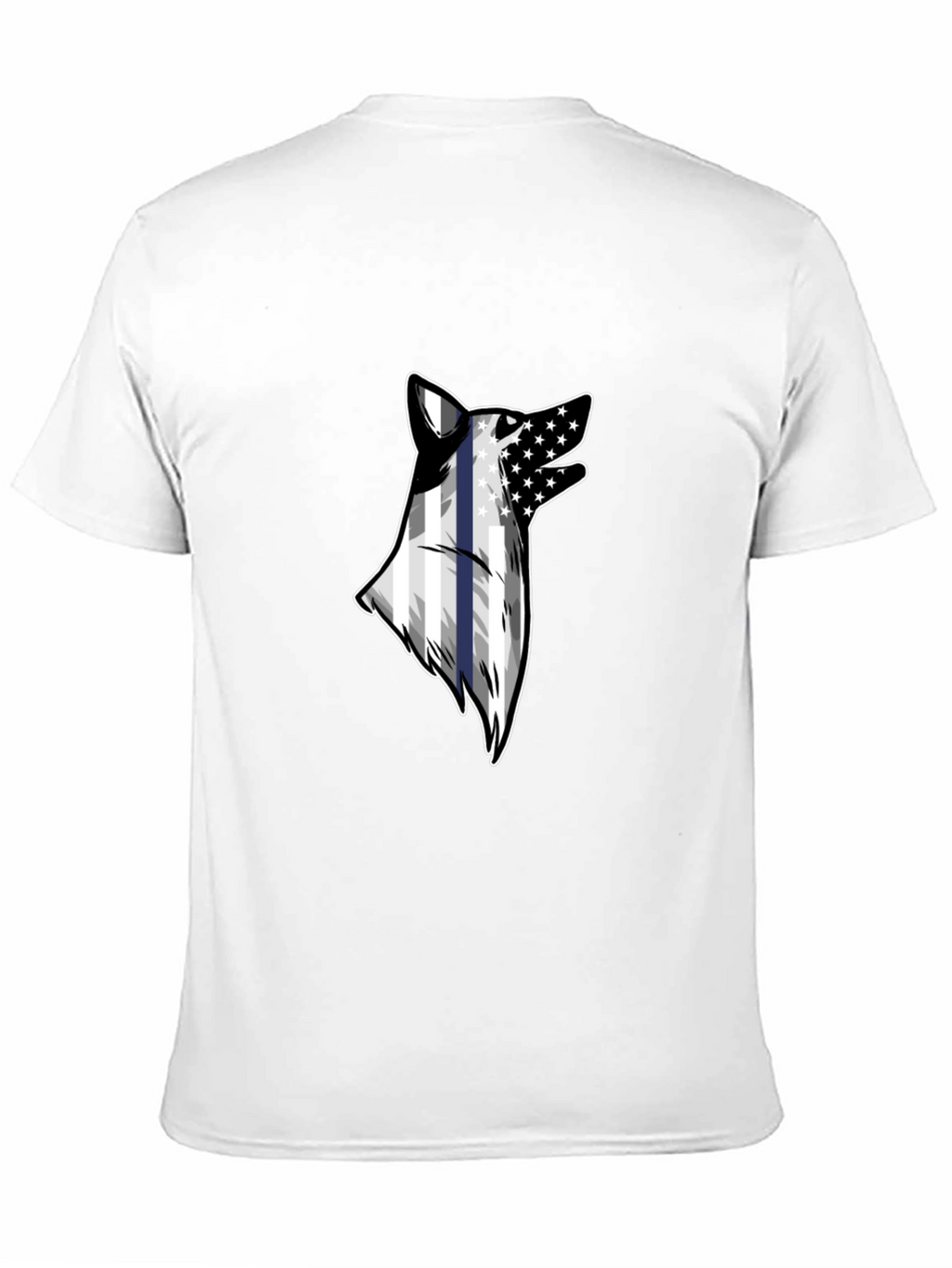 Wolf American Flag T-Shirt