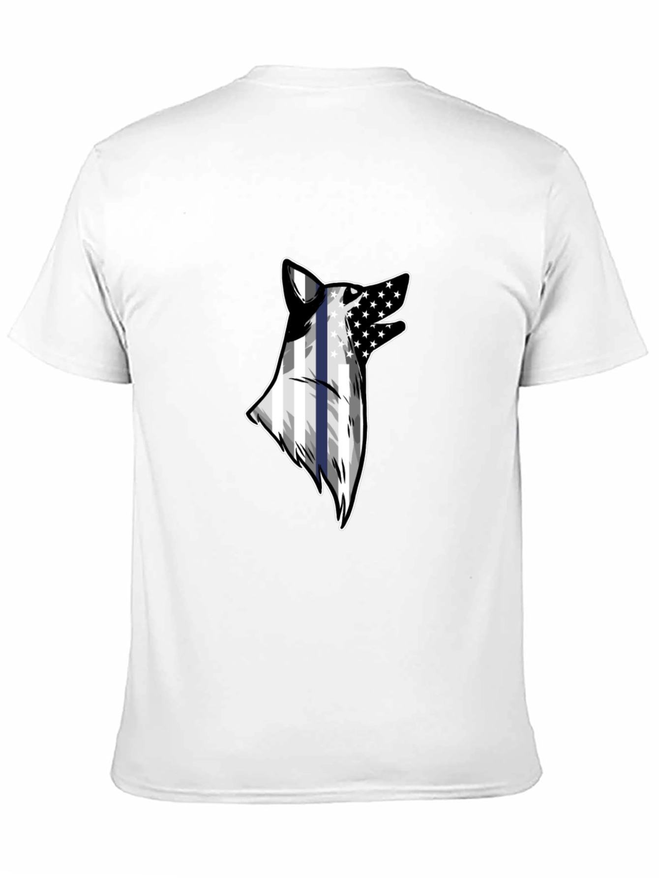 Wolf American Flag T-Shirt