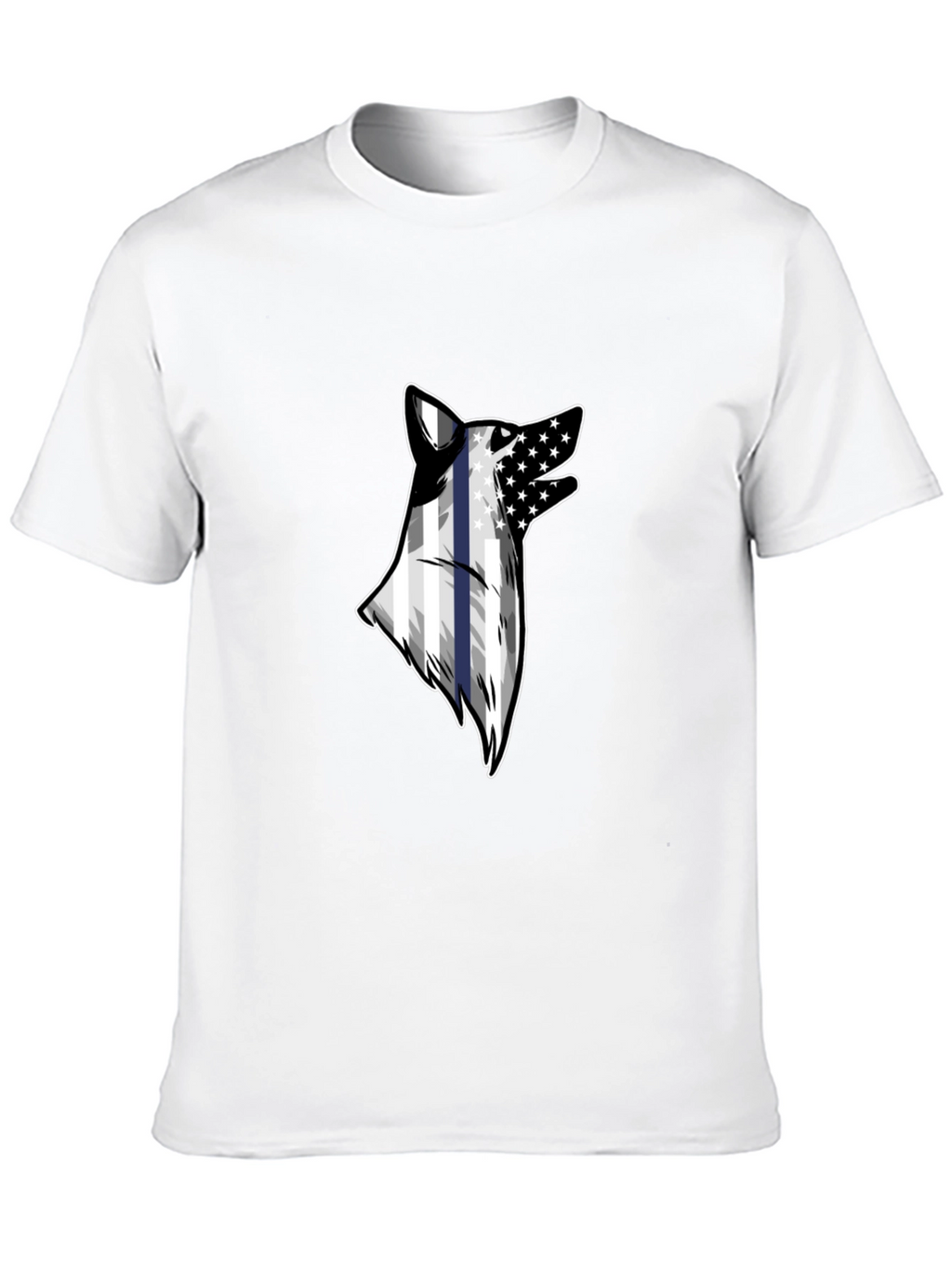 Wolf American Flag T-Shirt