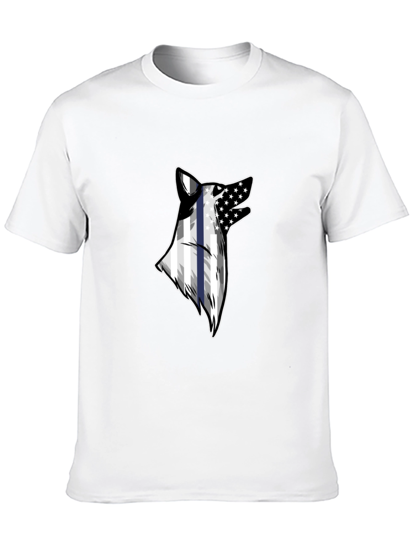 Wolf American Flag T-Shirt