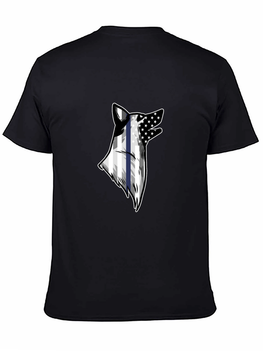 Wolf American Flag T-Shirt