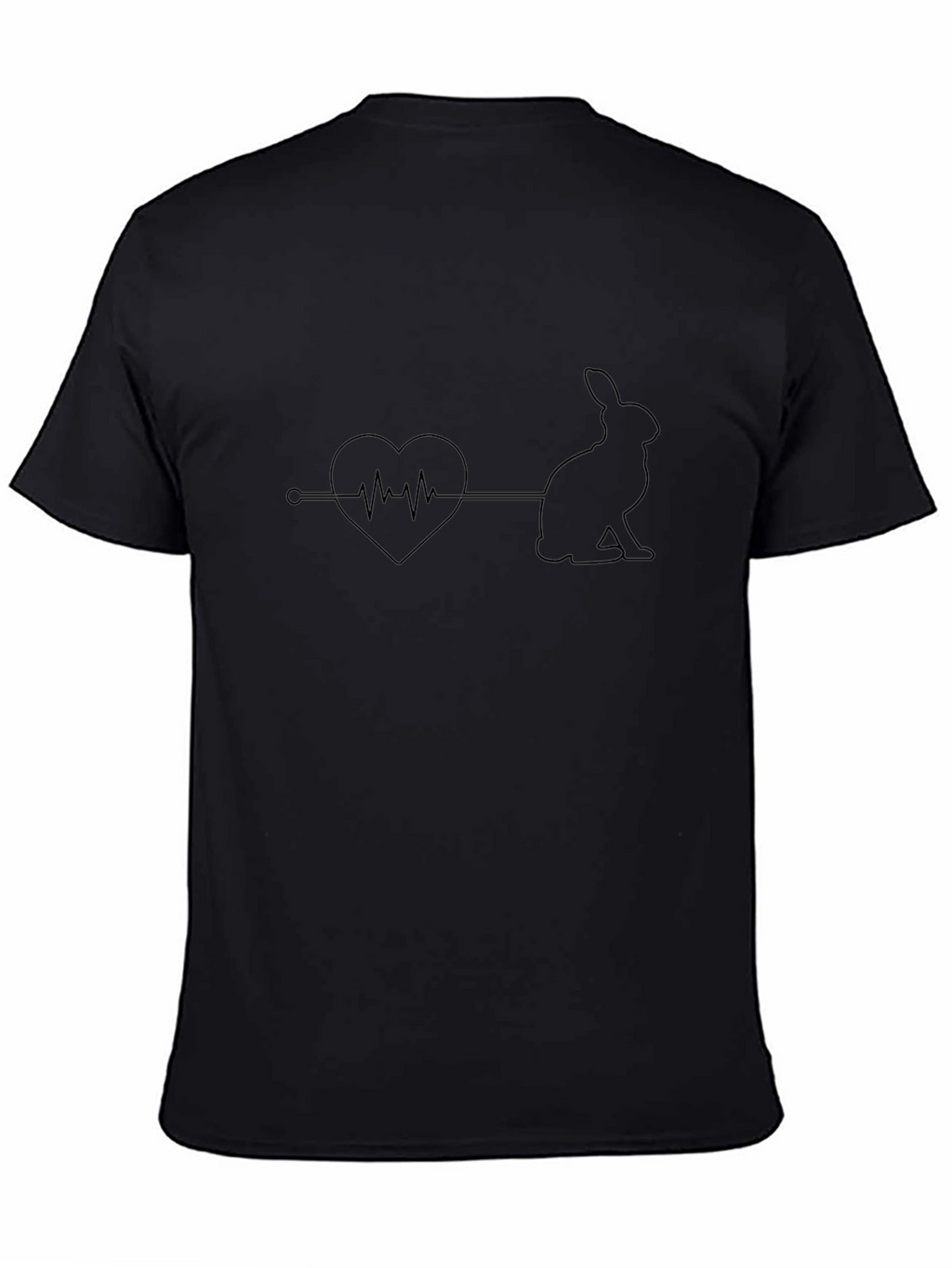 Rabbit Heartbeat T-Shirt - Unisex Cotton Tee