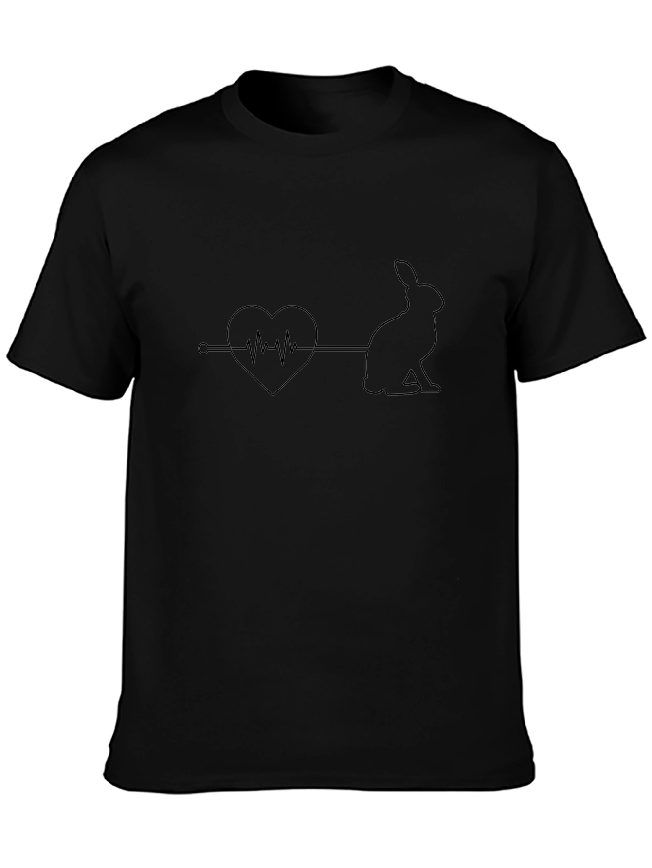Rabbit Heartbeat T-Shirt - Unisex Cotton Tee