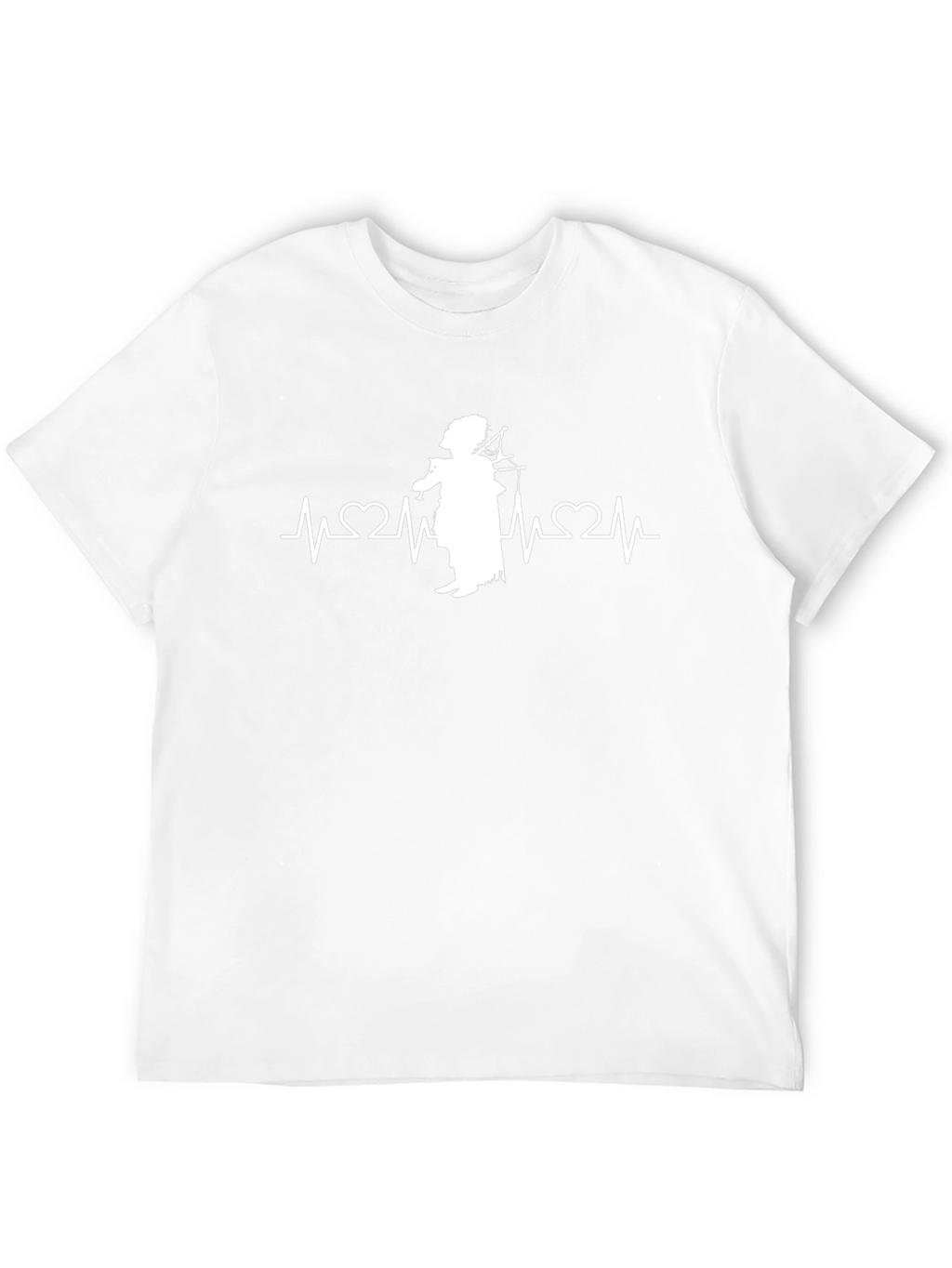 Bagpipe Heartbeat Black T-Shirt