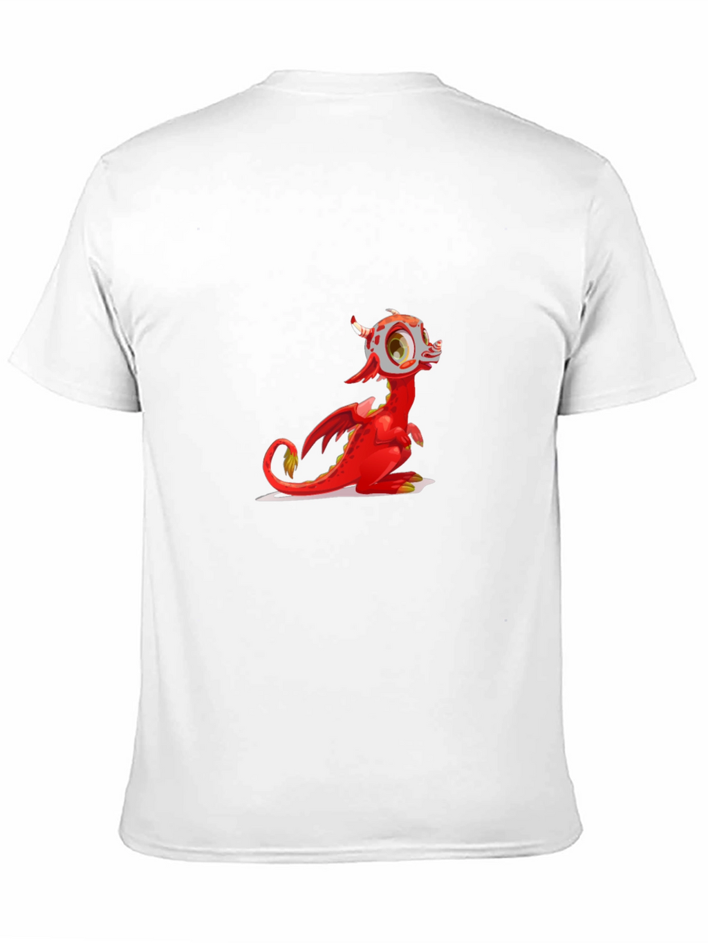 Red Dragon Graphic Tee - Fun Cartoon Style