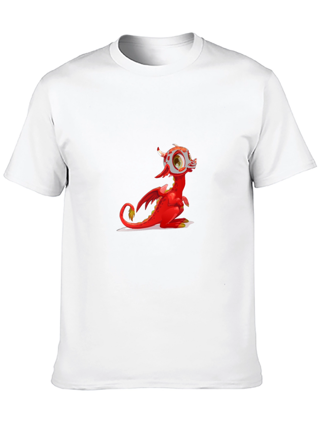 Red Dragon Graphic Tee - Fun Cartoon Style