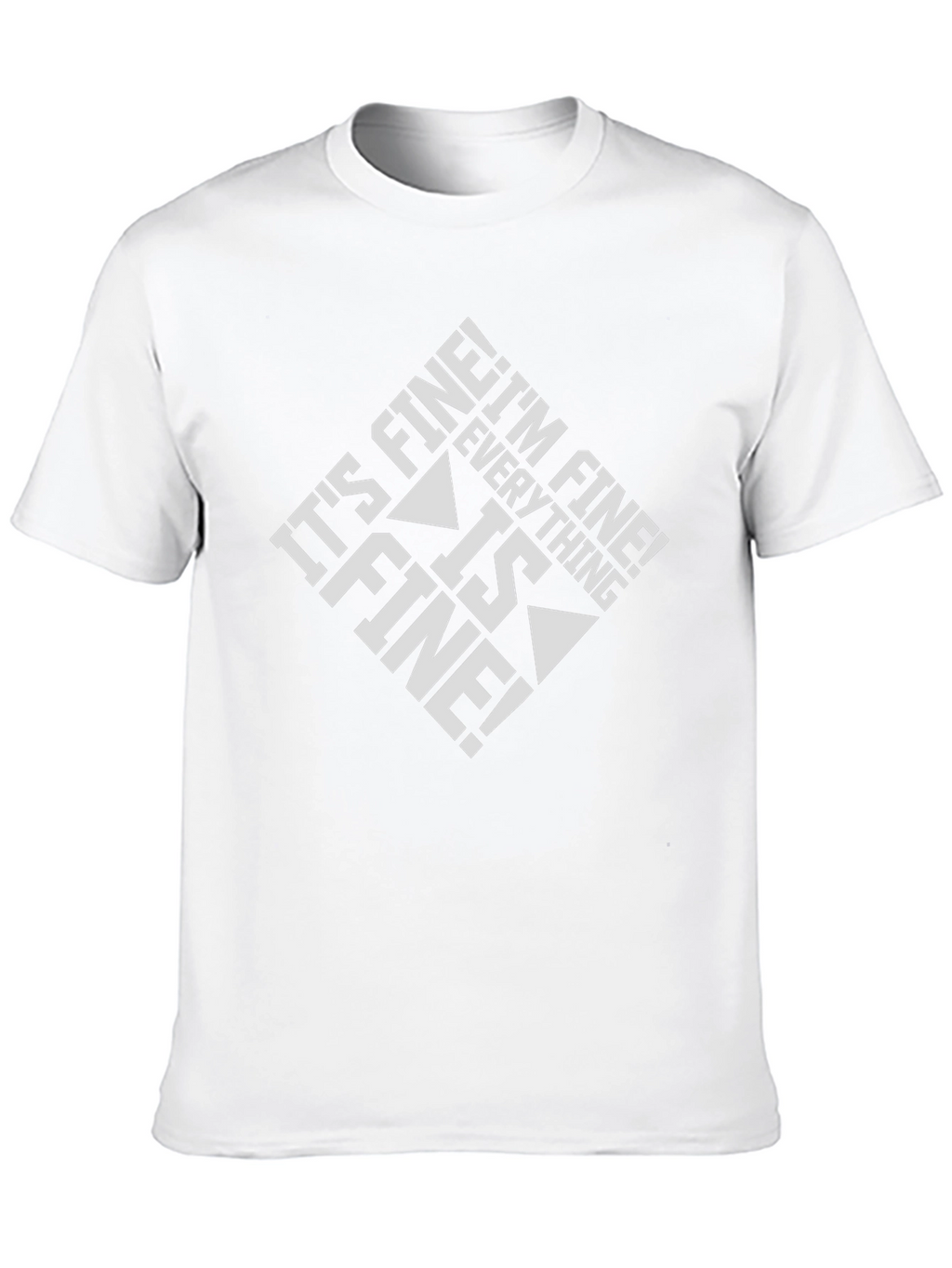 Its Fine! Graphic Tee - Black Cotton Blend
