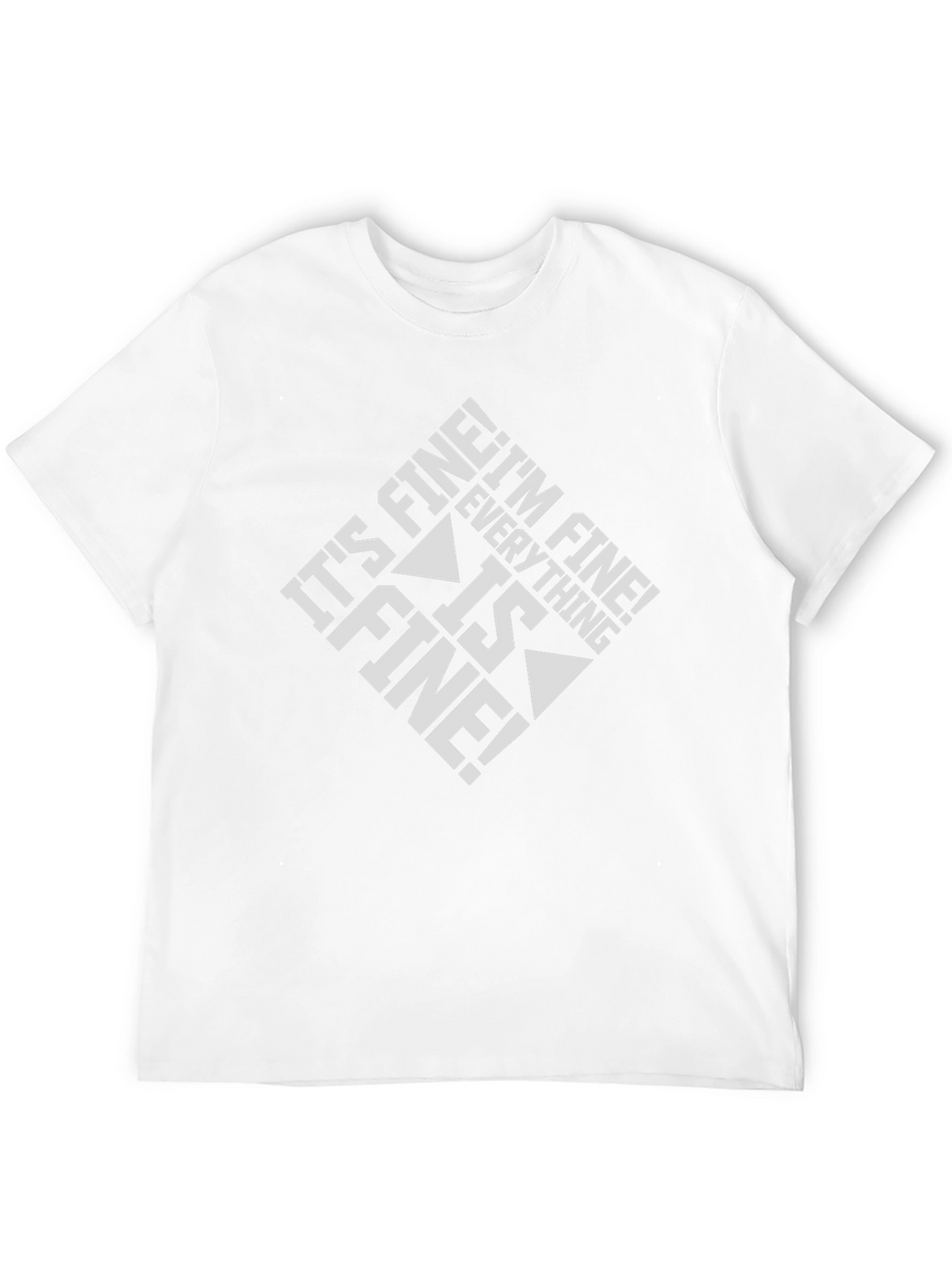 Its Fine! Graphic Tee - Black Cotton Blend