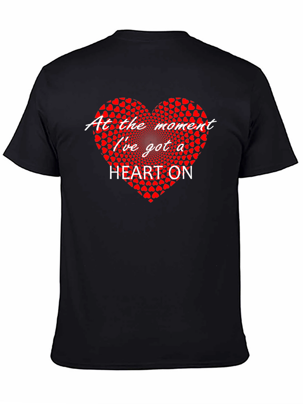 Heart On Graphic T-Shirt - Black