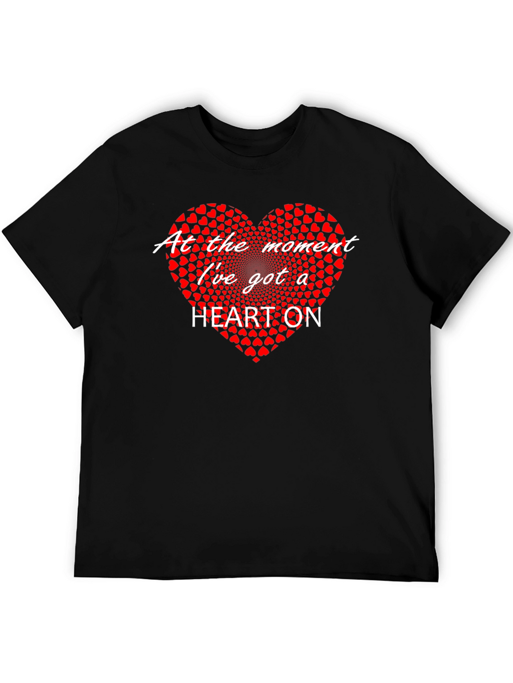 Heart On Graphic T-Shirt - Black