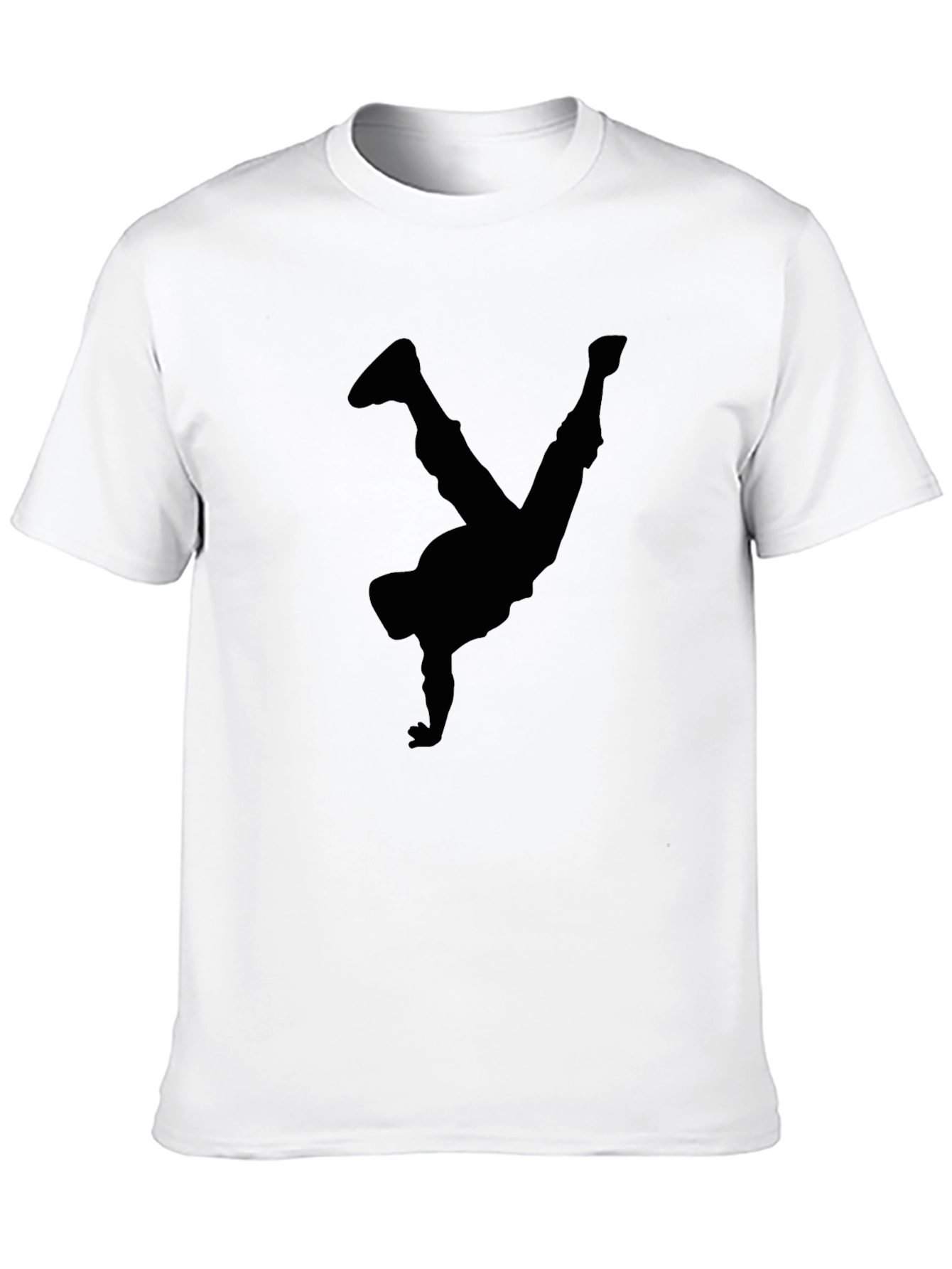 Cool Breakdancer Silhouette Black T-Shirt