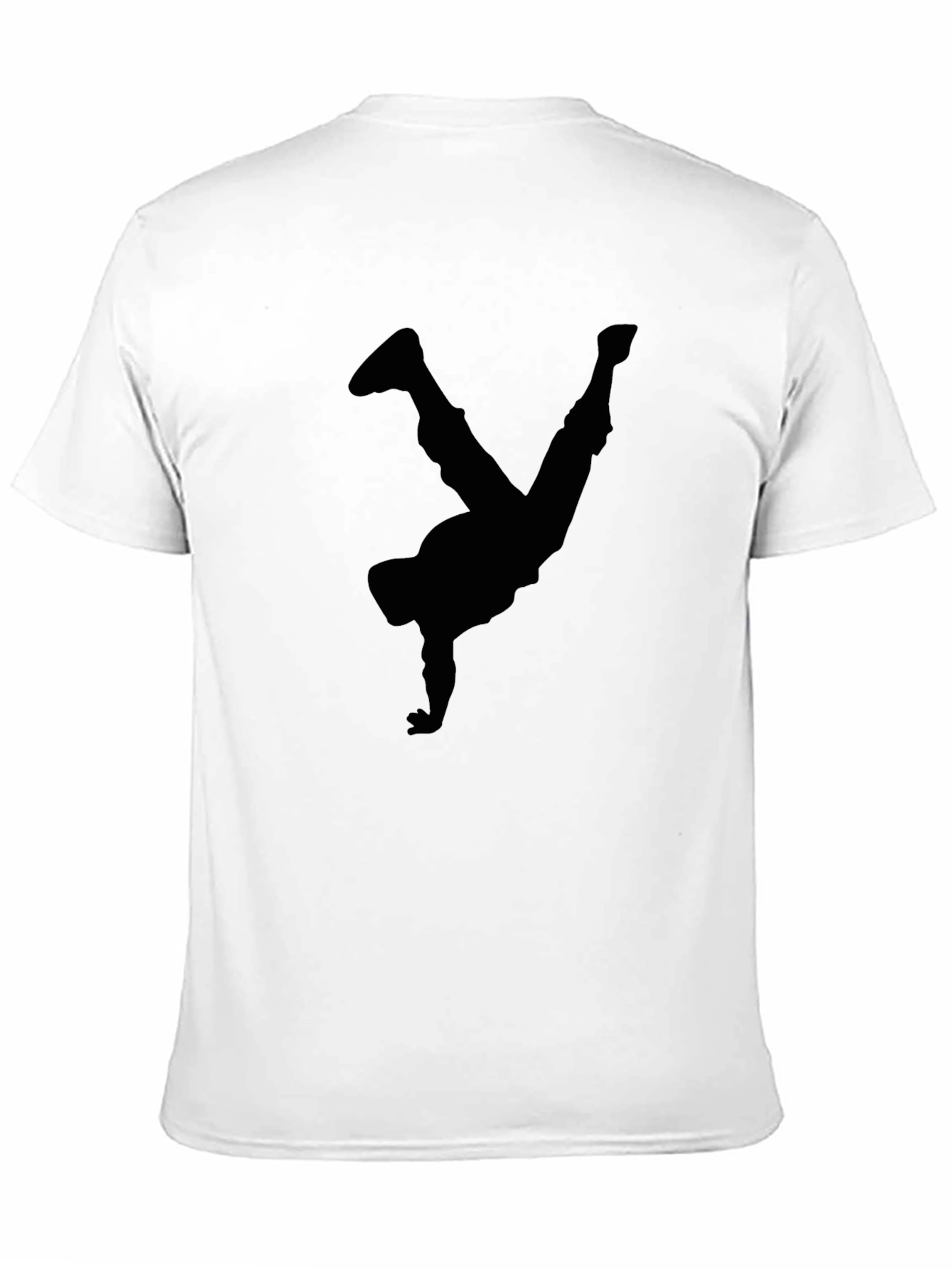 Cool Breakdancer Silhouette Black T-Shirt