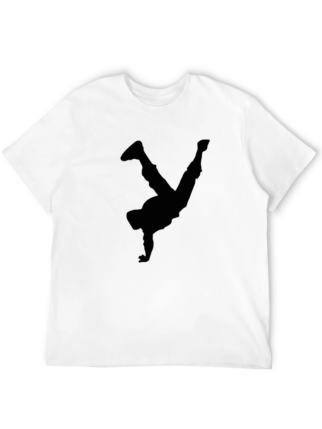 Cool Breakdancer Silhouette Black T-Shirt