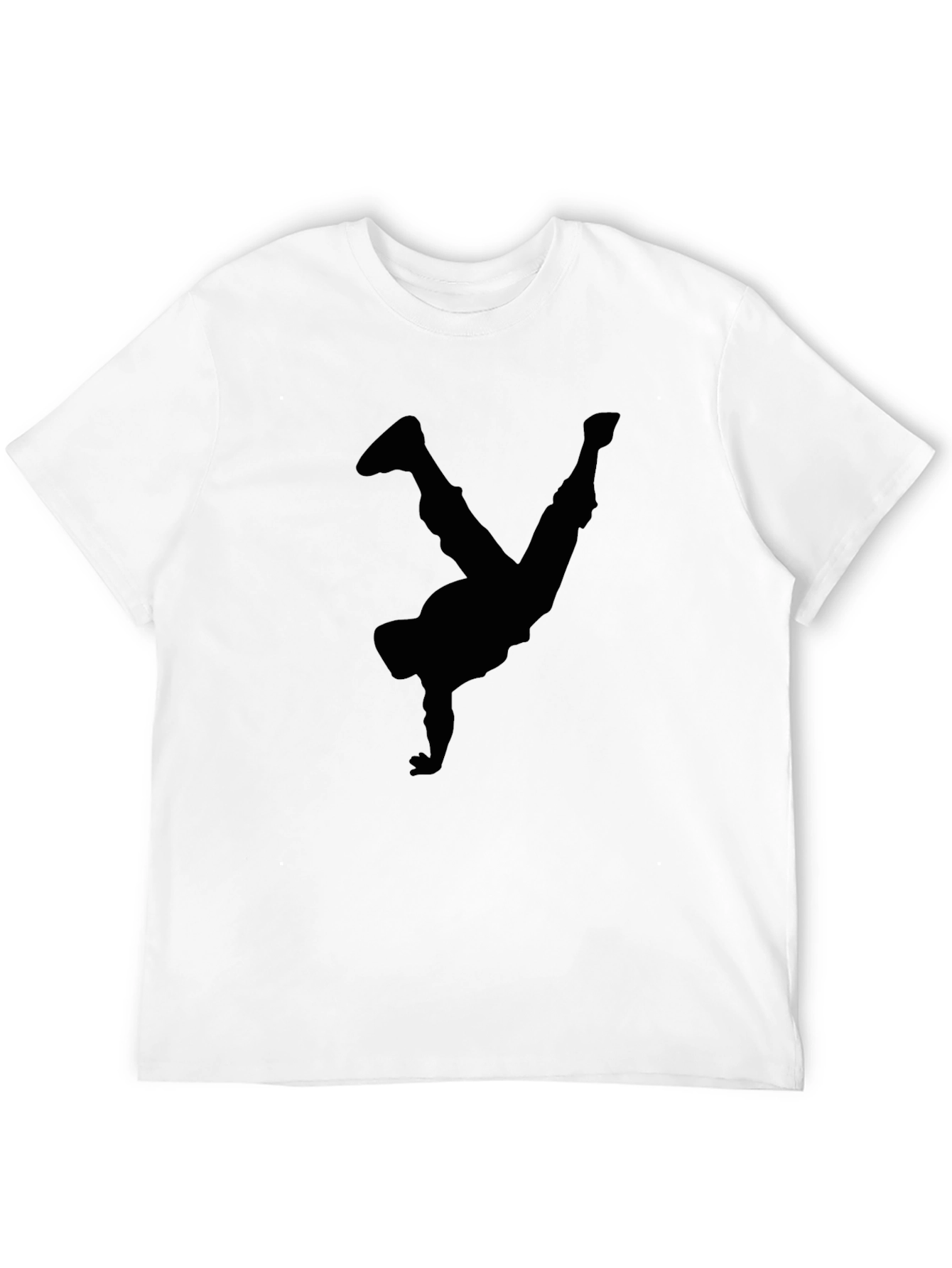Cool Breakdancer Silhouette Black T-Shirt