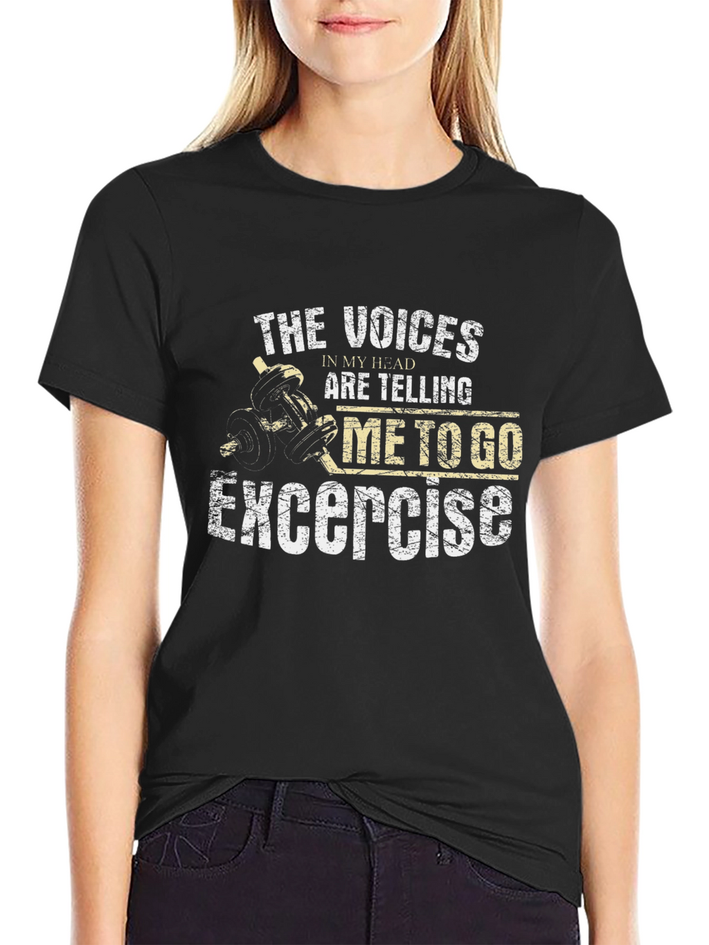 Exercise Motivation T-Shirt: Voices in My Head