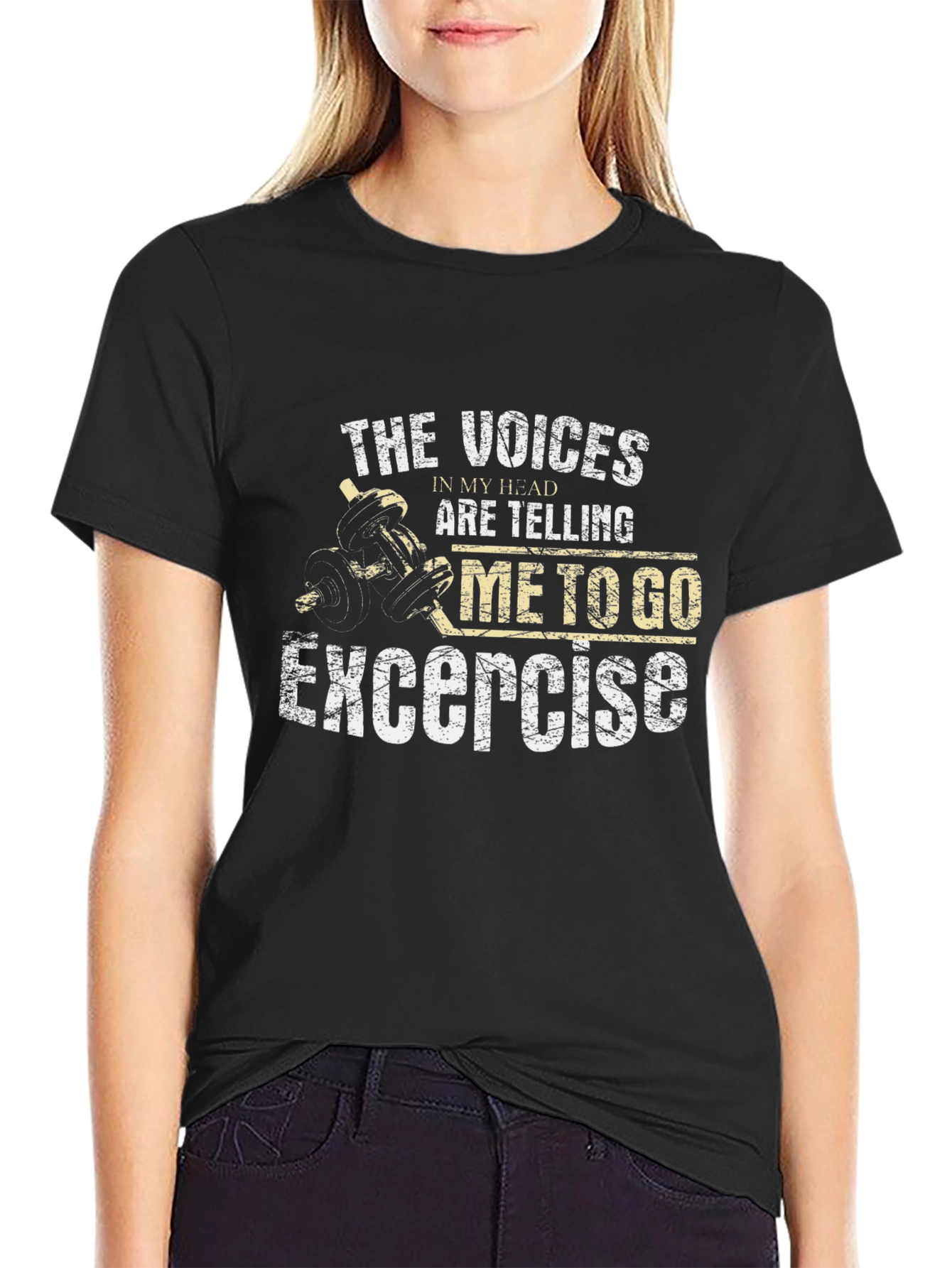 Exercise Motivation T-Shirt: Voices in My Head
