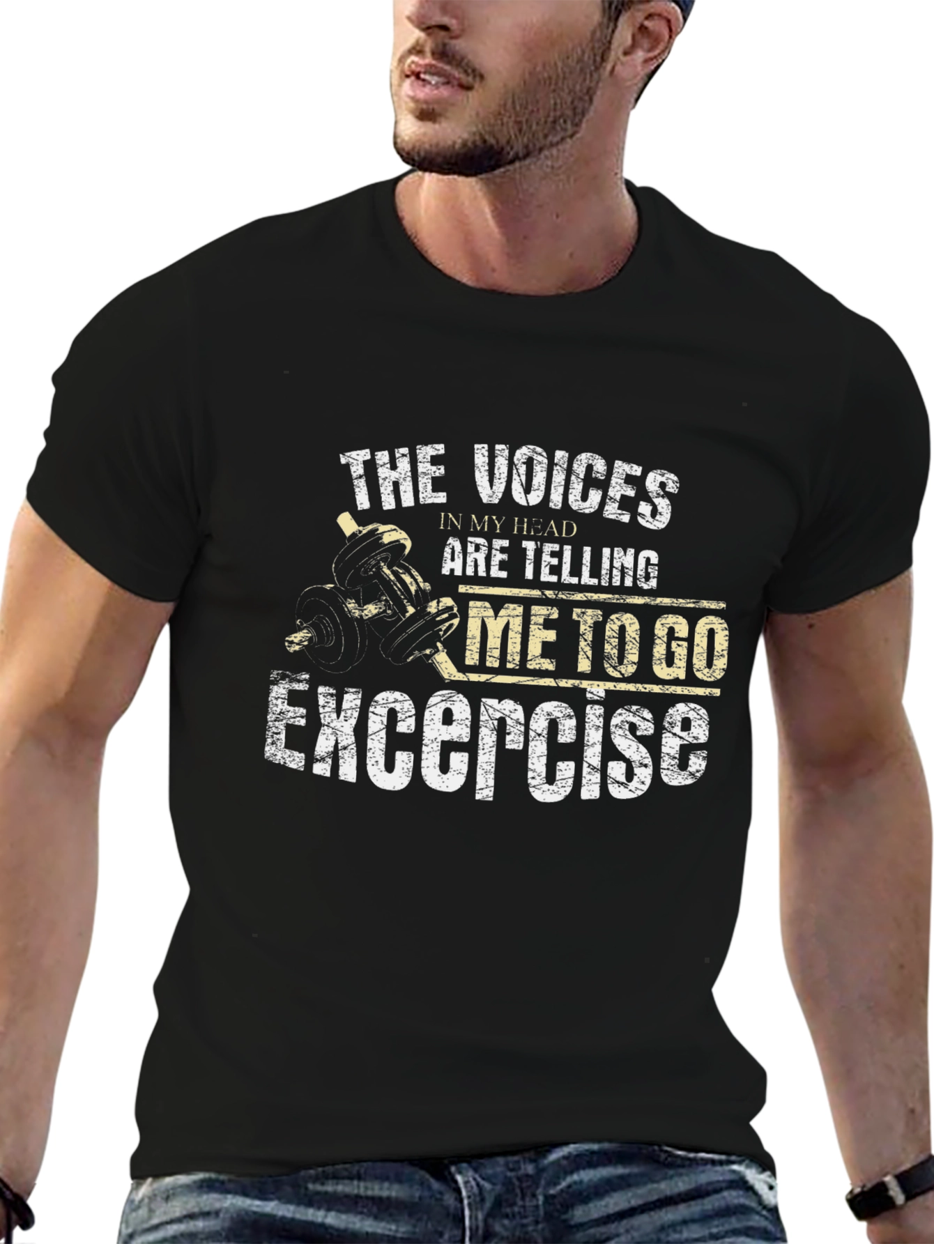 Exercise Motivation T-Shirt: Voices in My Head