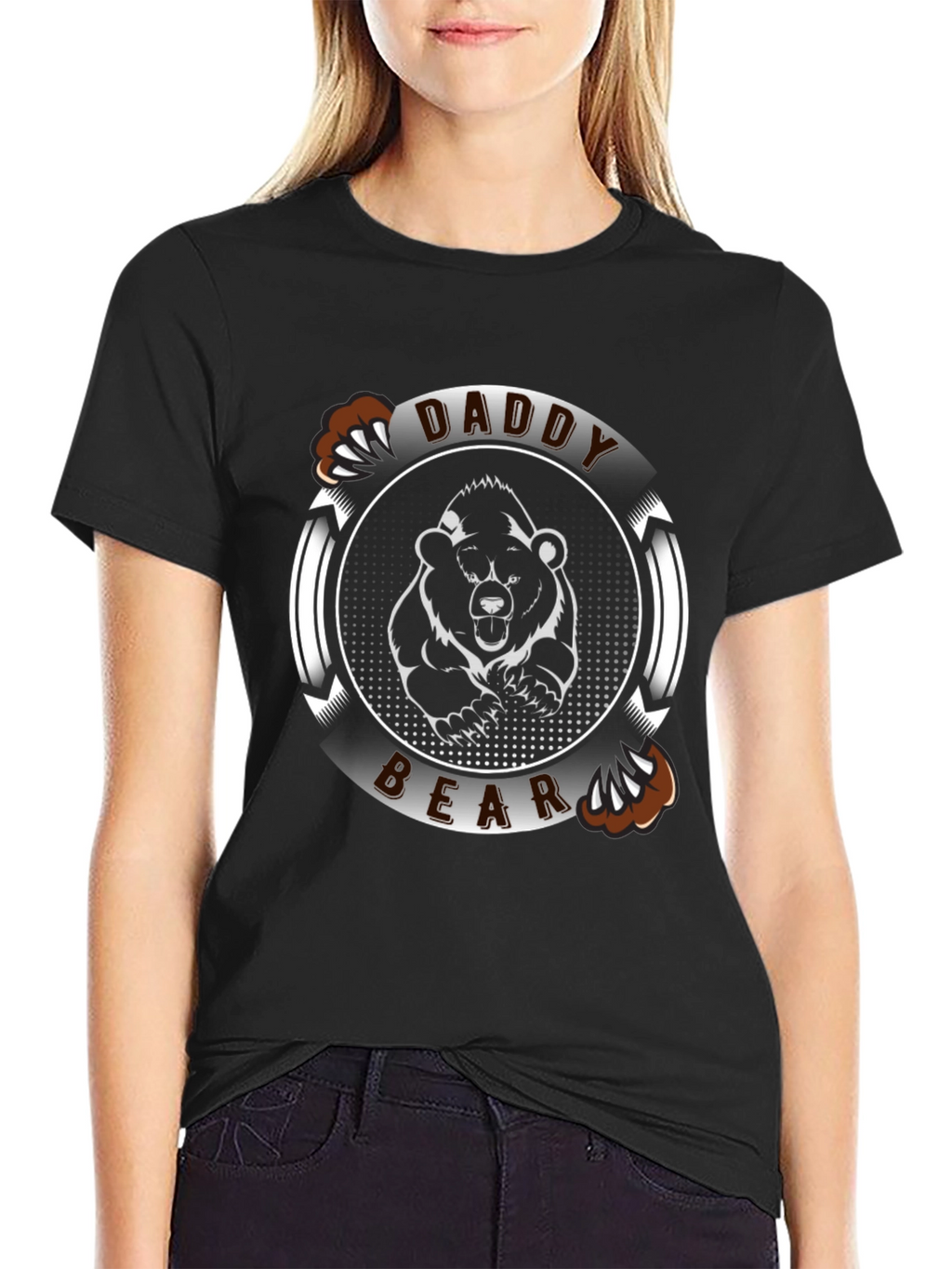 Daddy Bear T-Shirt - Black Tee