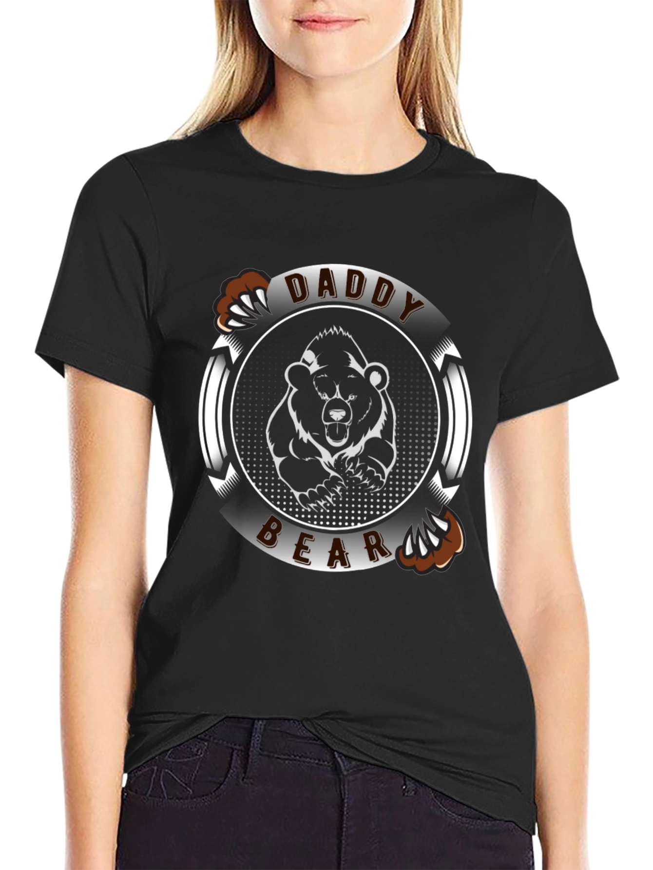 Daddy Bear T-Shirt - Black Tee