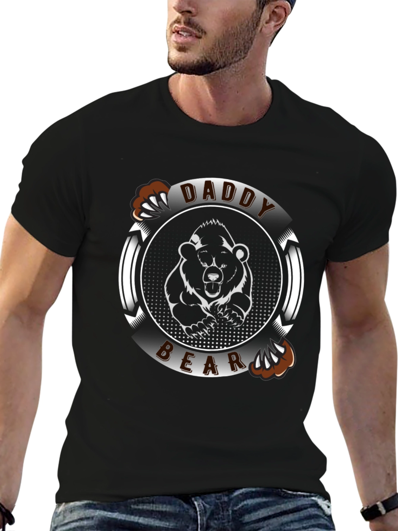 Daddy Bear T-Shirt - Black Tee