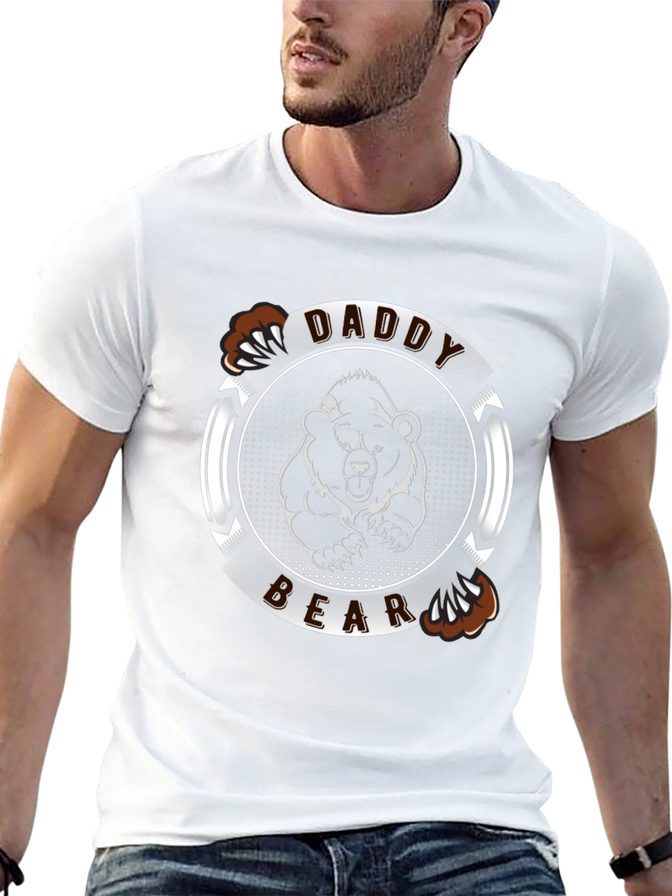 Daddy Bear T-Shirt - Black Tee