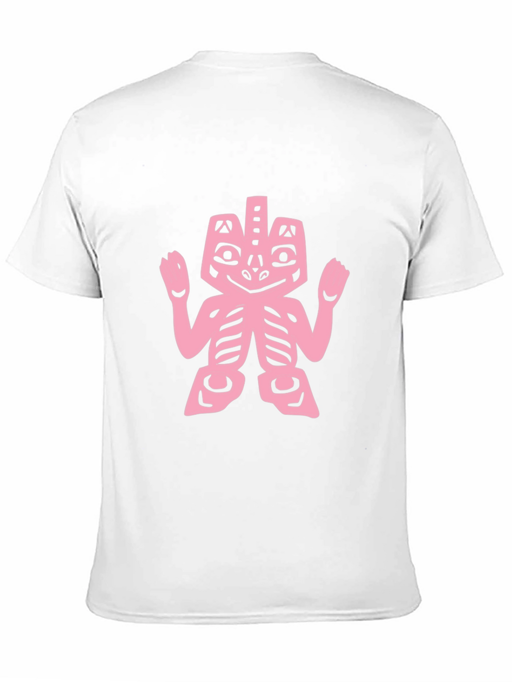 Pink Tribal Art on Black Tee